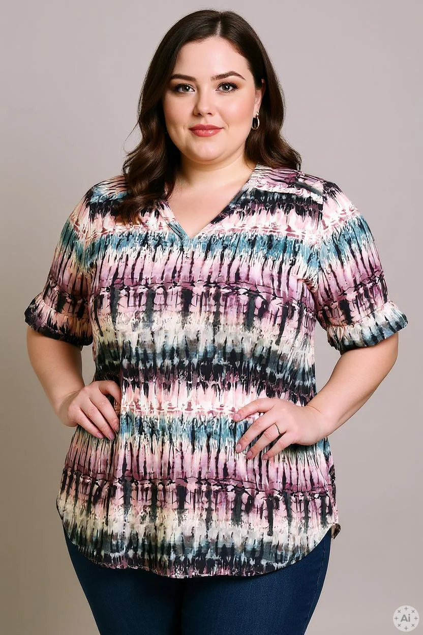 CPAKSANNA - Tie Dye Bluse - Image 4