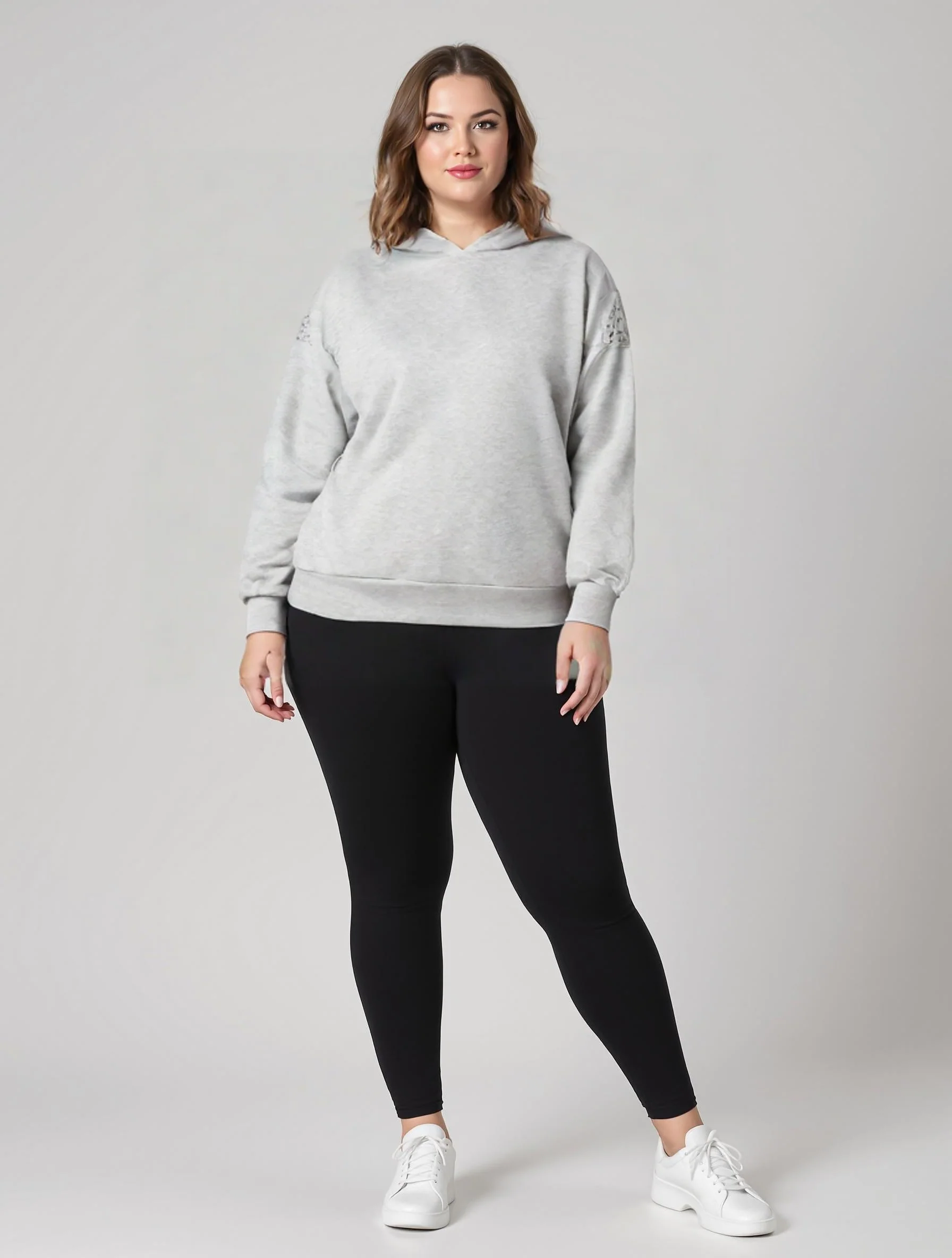 AnAlana 204 Hoodie - Hoodie med rhinsten