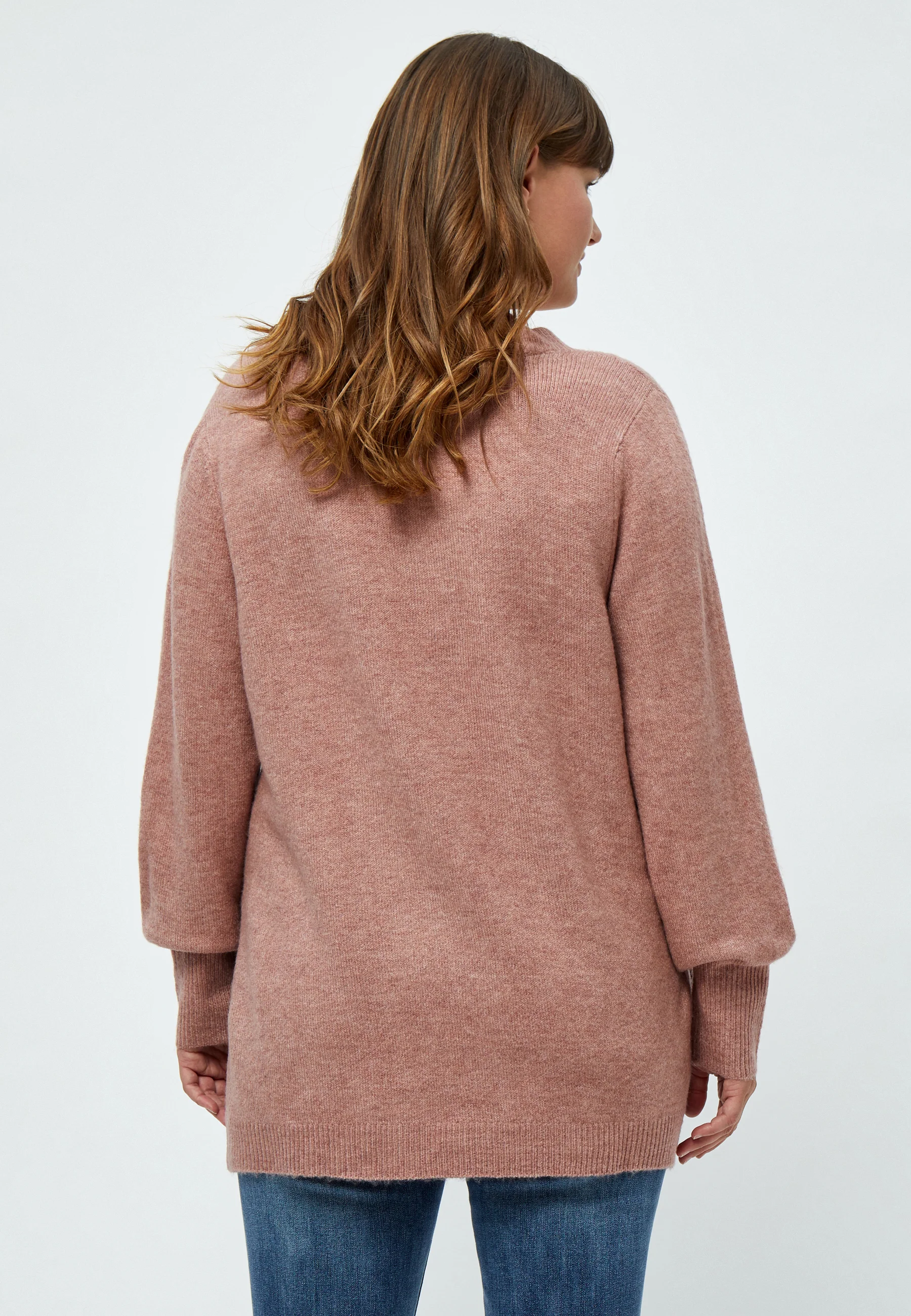 PeAliah - Strikbluse med V-hals - Image 6