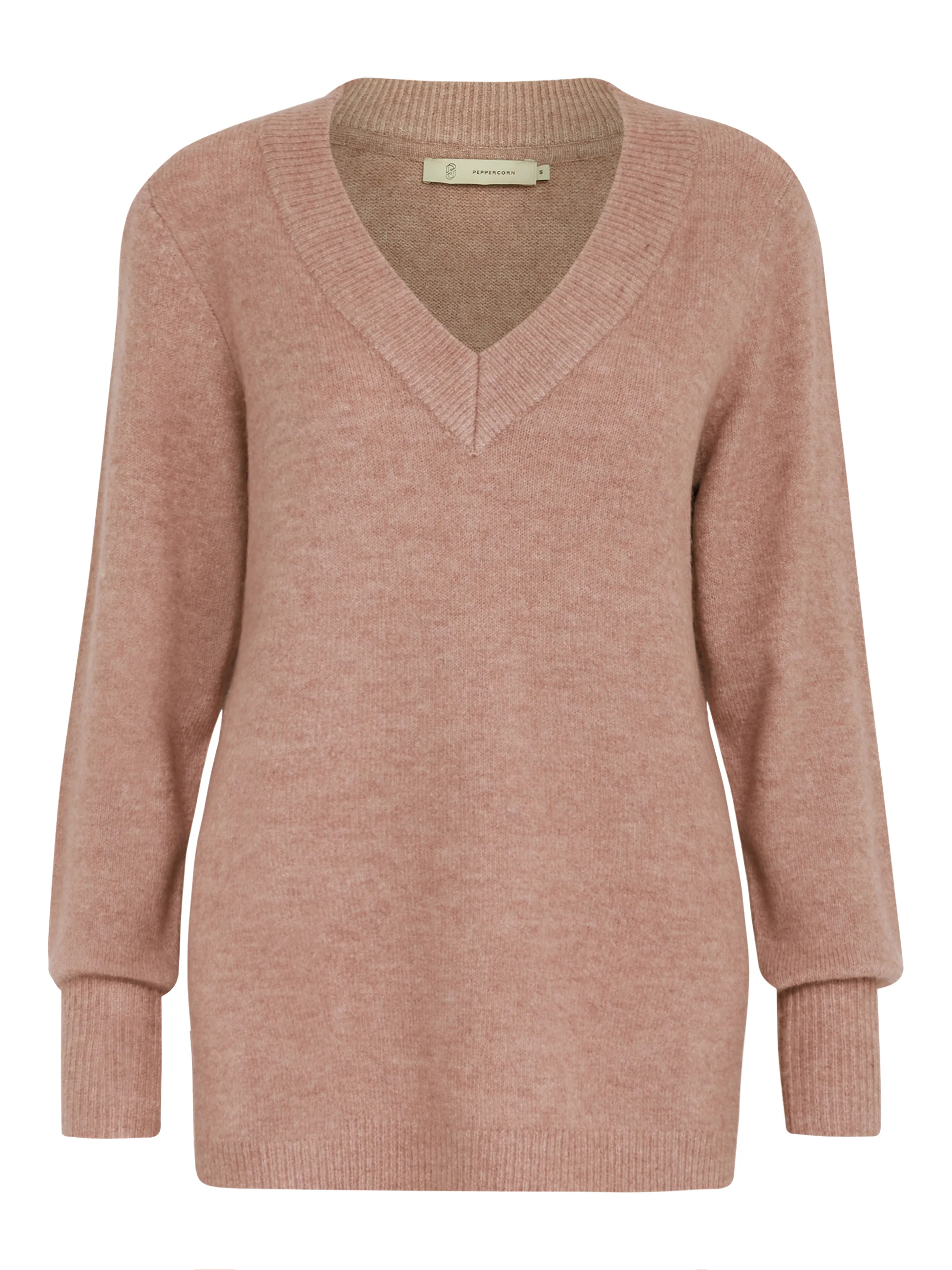 PeAliah - Strikbluse med V-hals - Image 9