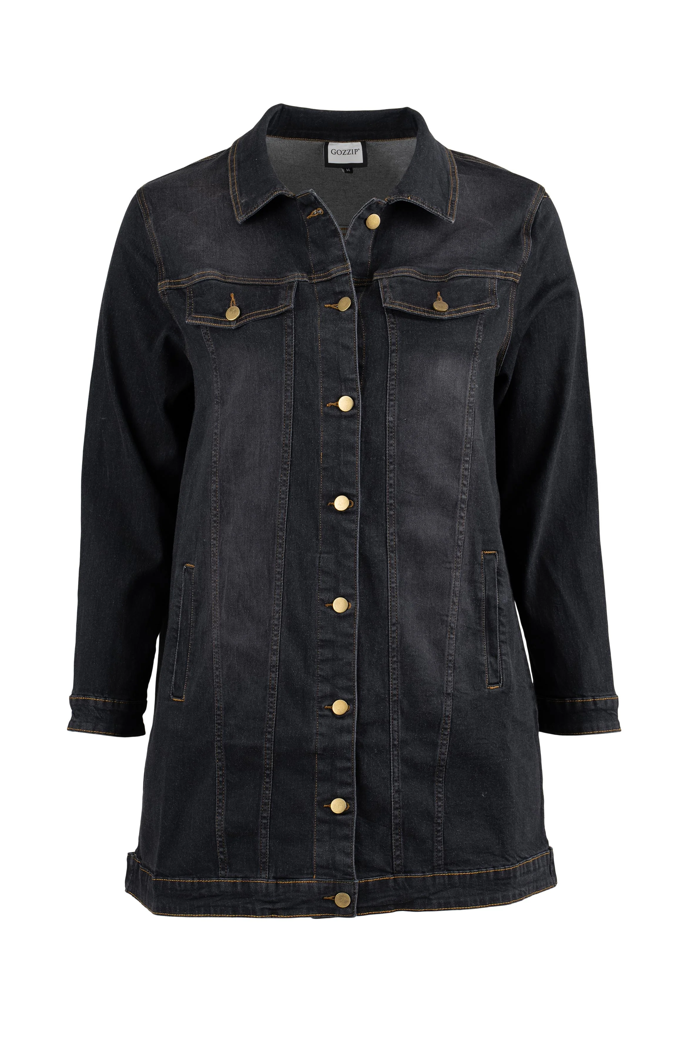 GoAmela - Lang Denim Jakke FJ - Image 3