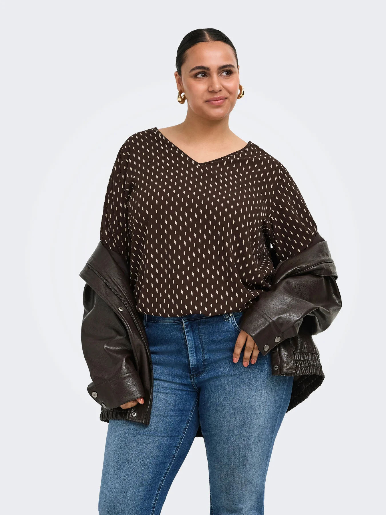CarVica - Bluse med V-hals - NOOS - Image 2