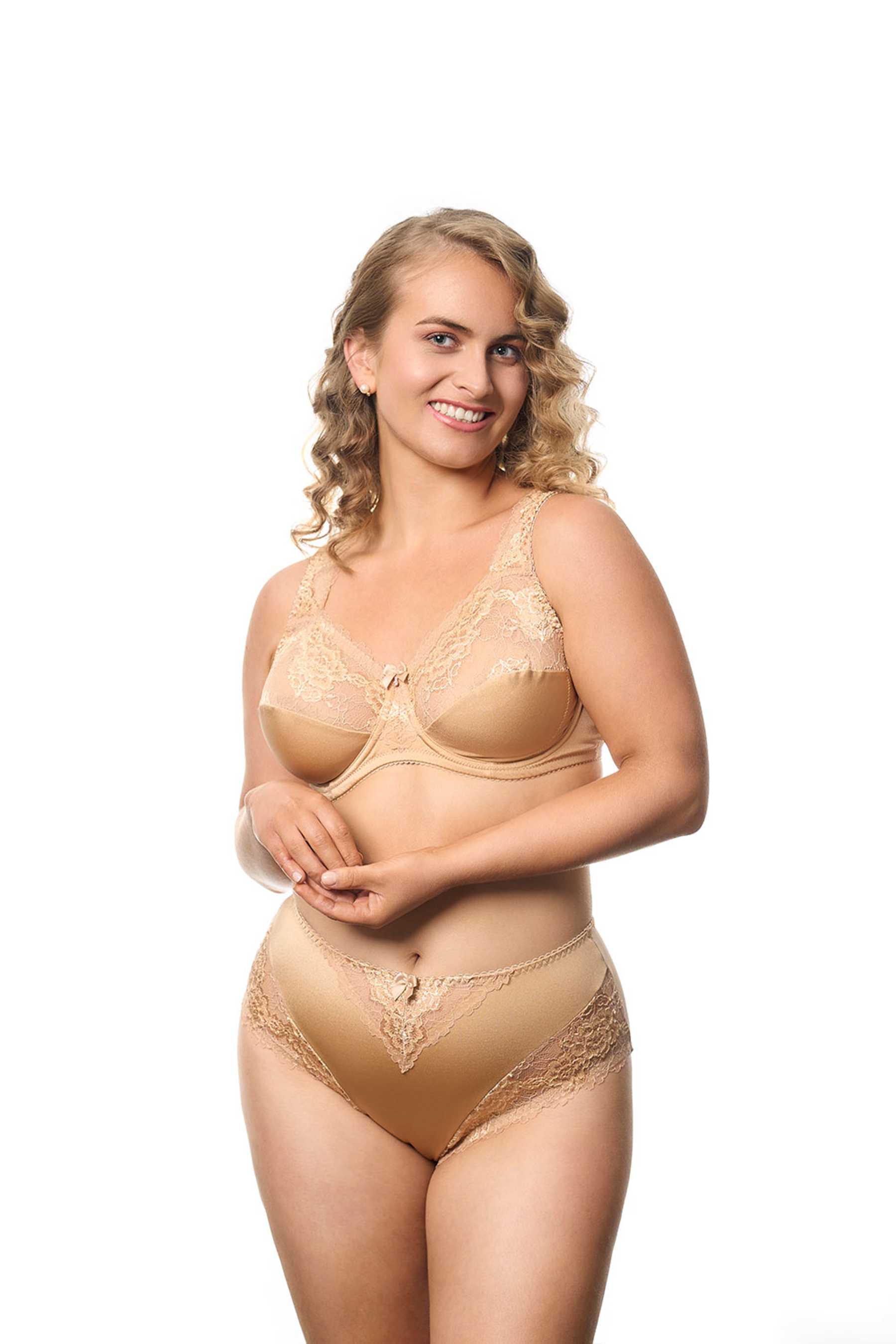Beate Plain Bra - Gold - Image 5