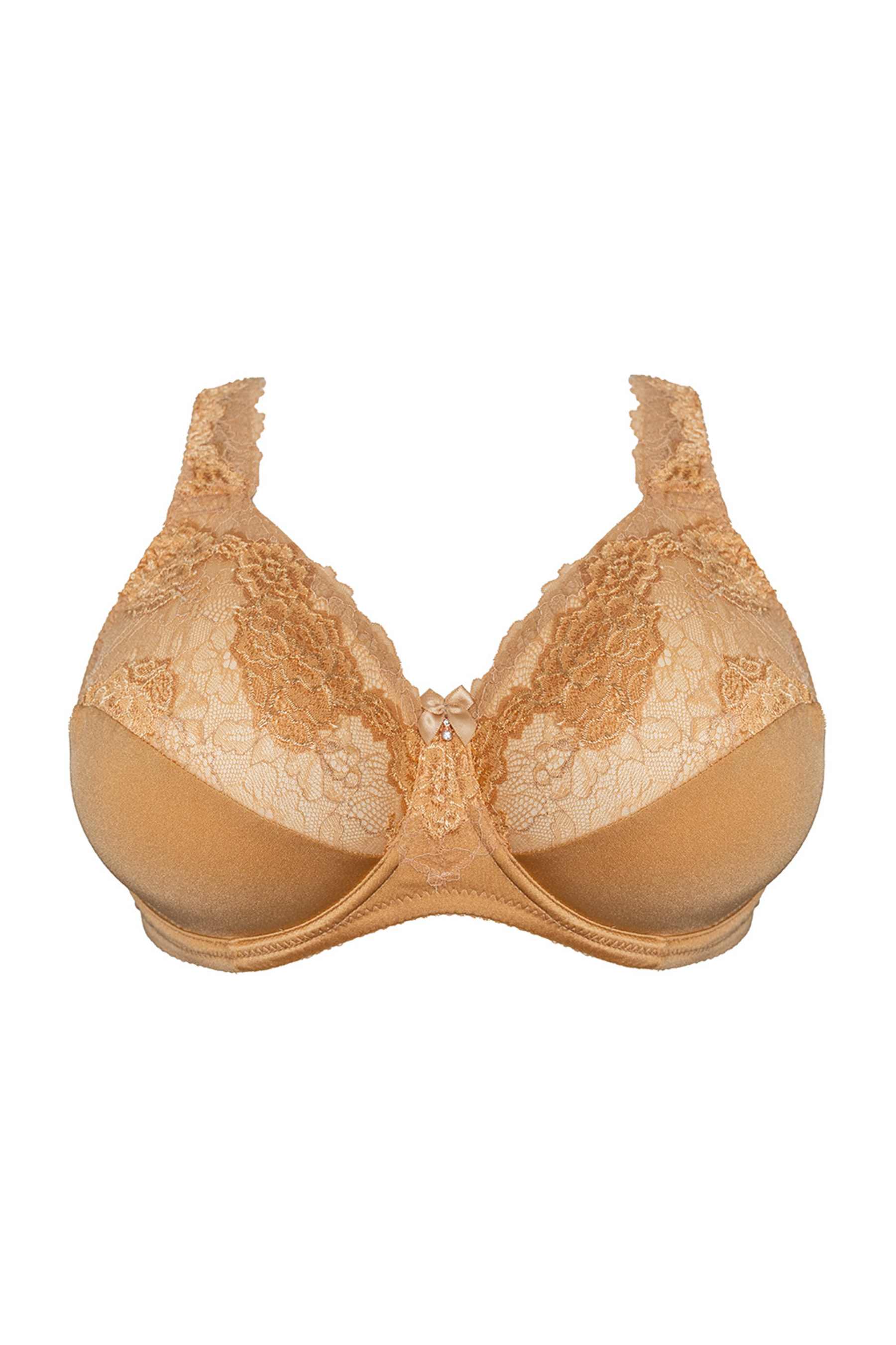 Beate Plain Bra - Gold - Image 7