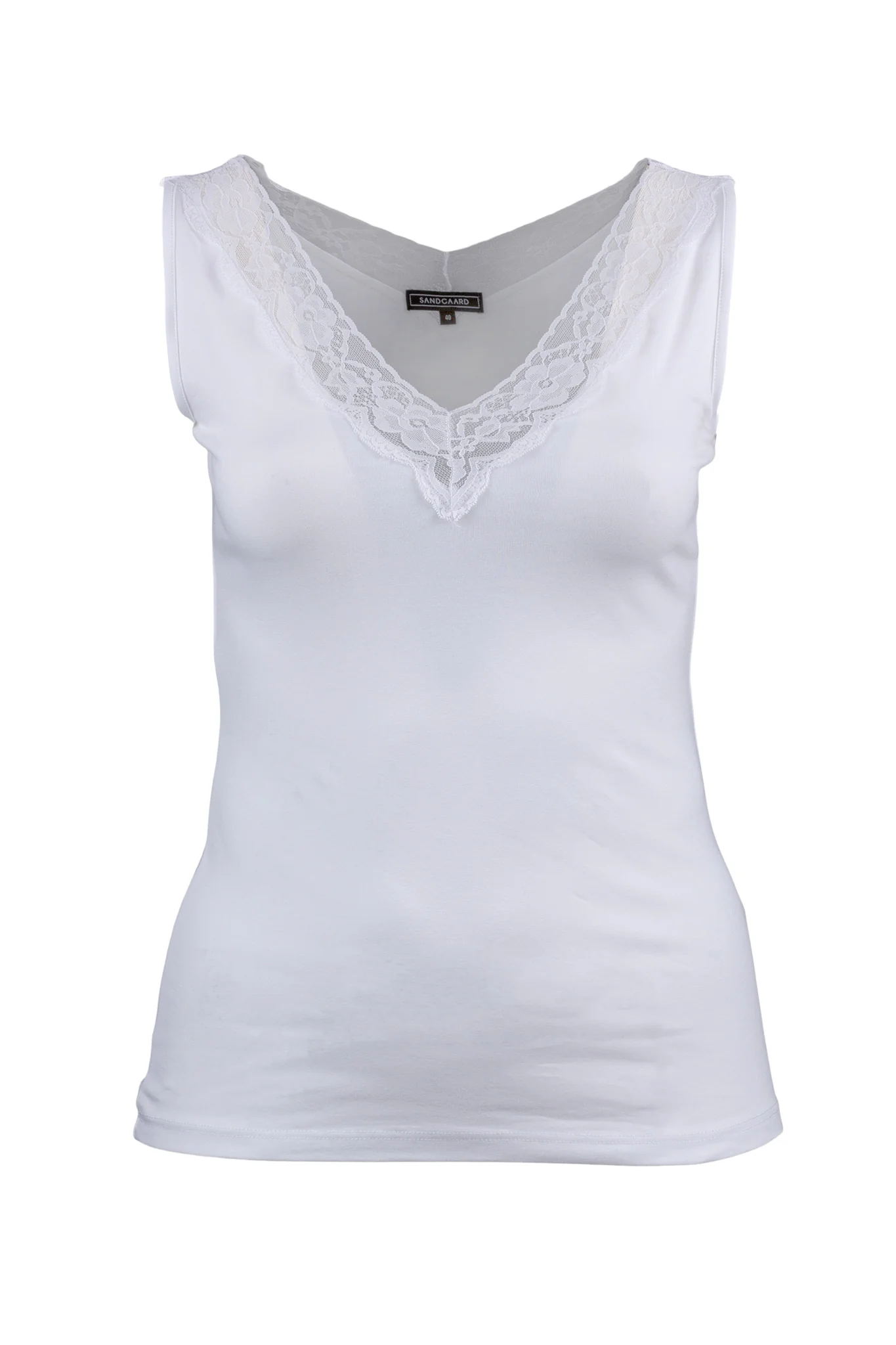 Bomuldstop med blonde fra Sandgaard - NOOS - Image 12