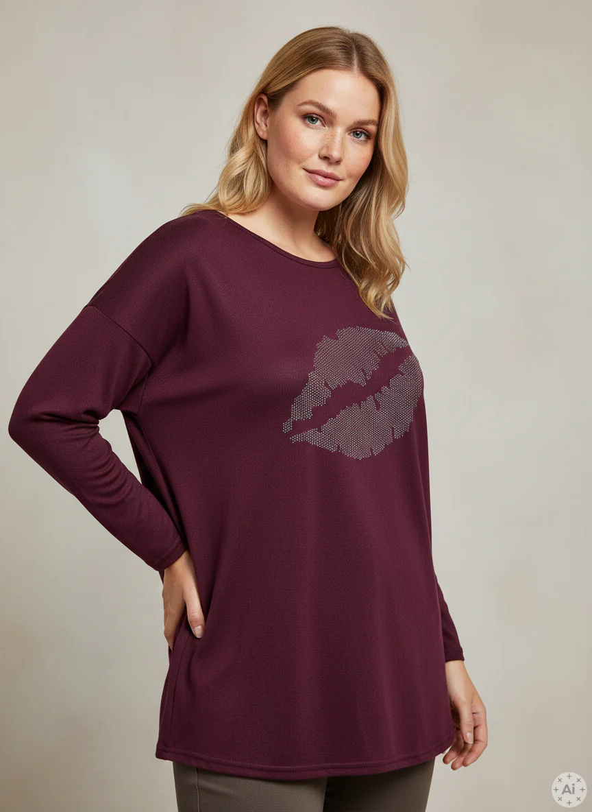 CARALBA - Lang Bluse med nitter - Image 2