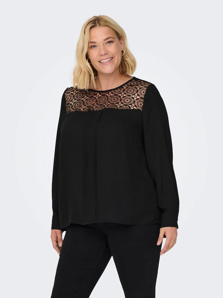 CARALICE L/S LACE TOP WVN - Image 4