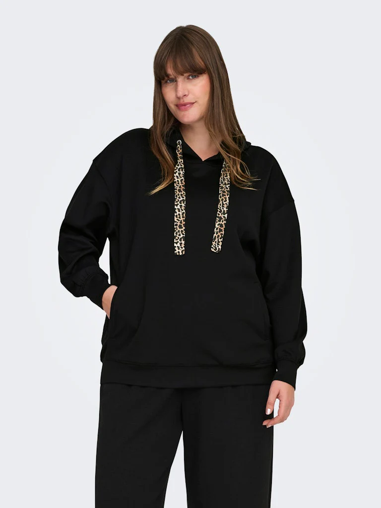 CarAlina - Hættetrøje med Leopard Bånd - Image 5
