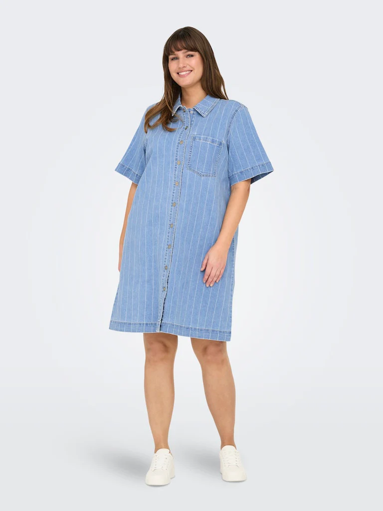 CARASTA- Denimkjole med Striber - Image 3