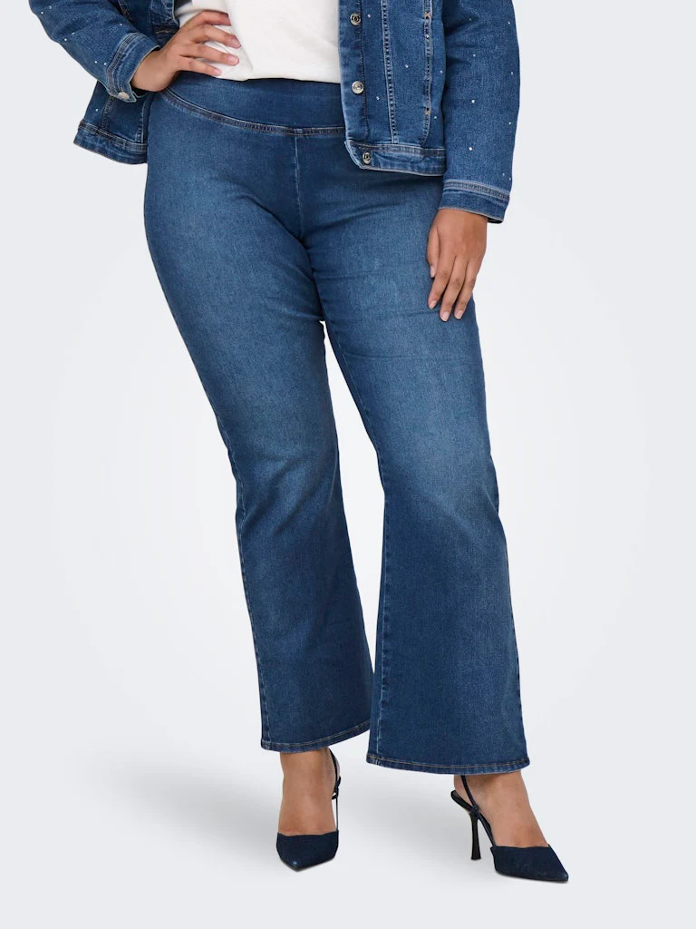 CARAUGUSTA MID WAIST FLARED JEANS