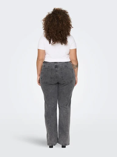 CARBILLIE HW STRAIGHT GR SLIT JEANS - Image 6