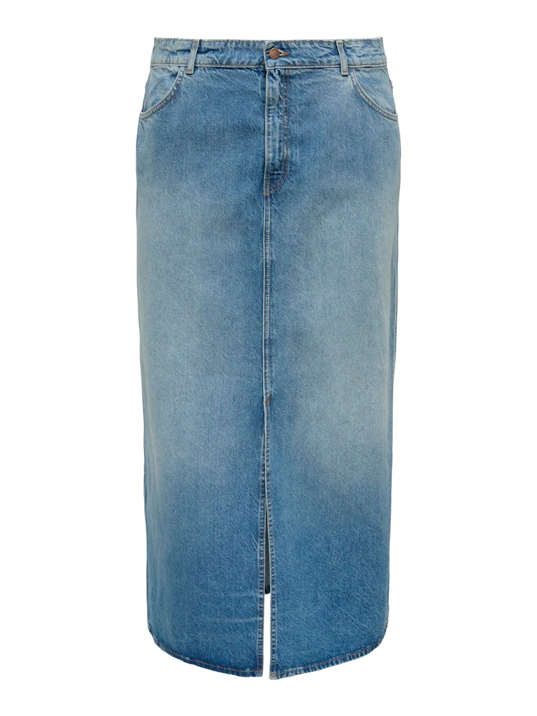 CARCILLA -  Lang Denim Nederdel - Image 2