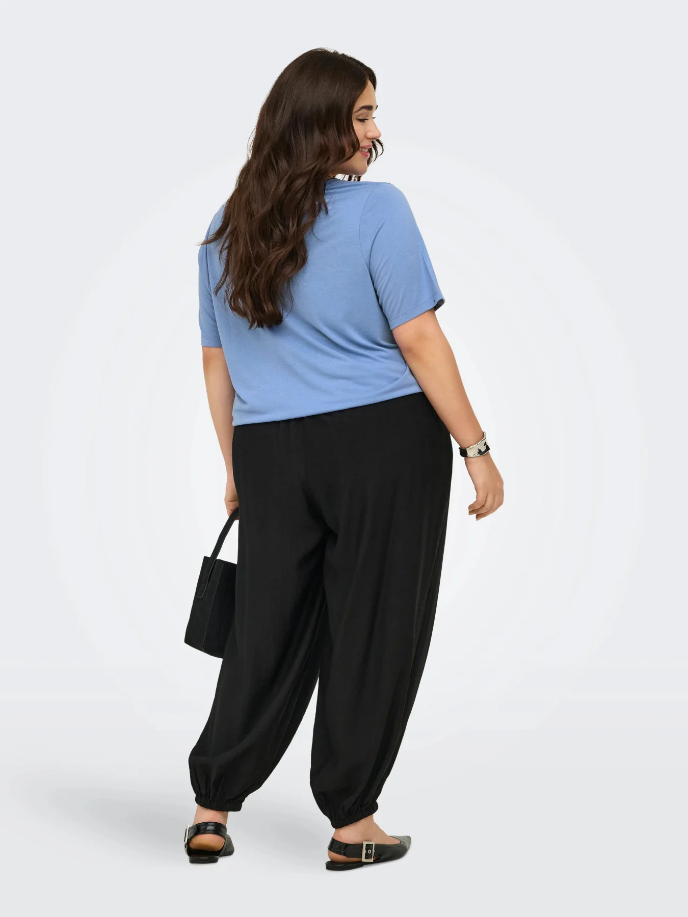 CarCoral - T-Shirt med V-hals og Elastikkant - Image 6