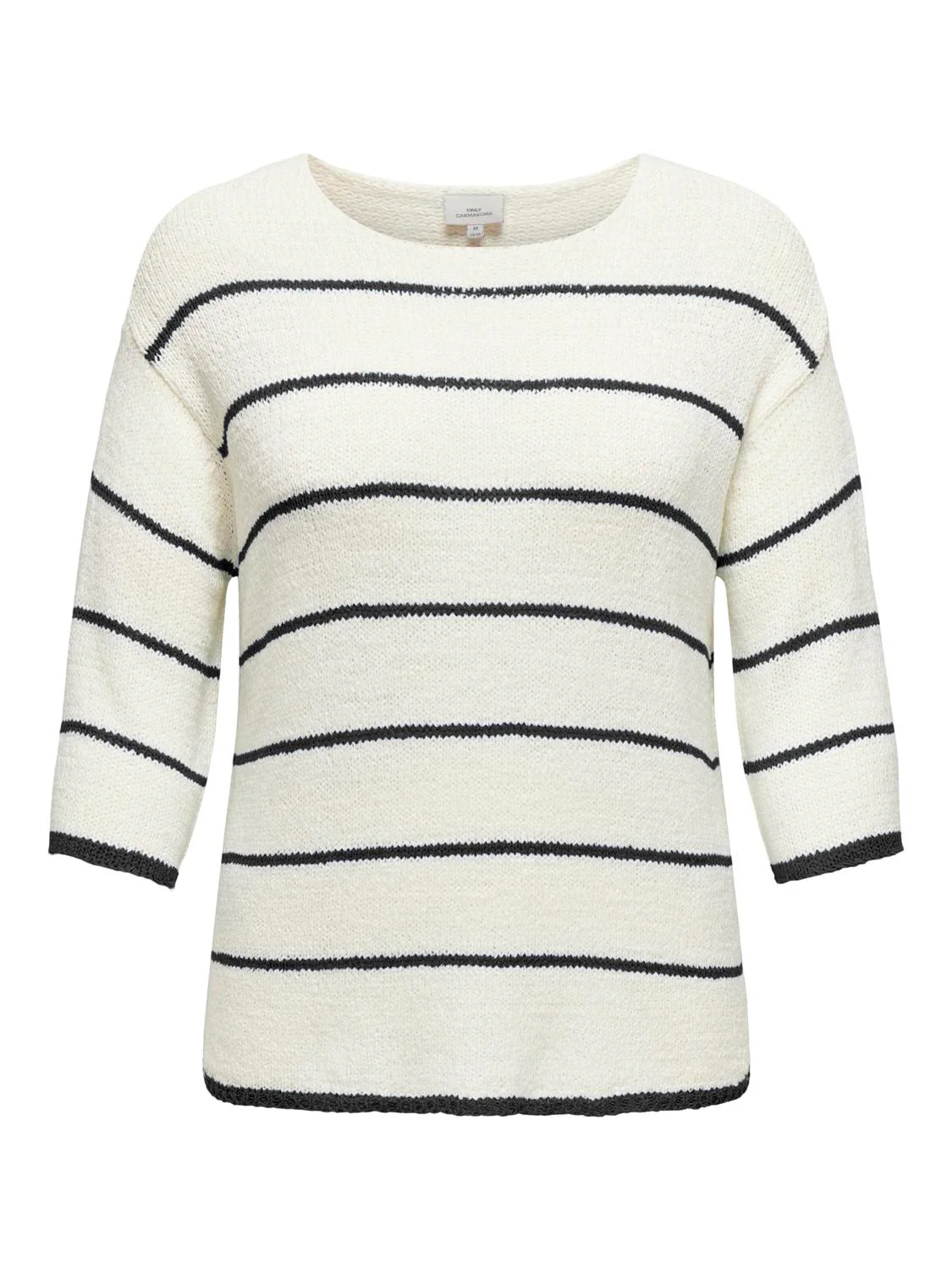 CARGEENA 3/4 STRIPE V-NECK KNIT - Image 3