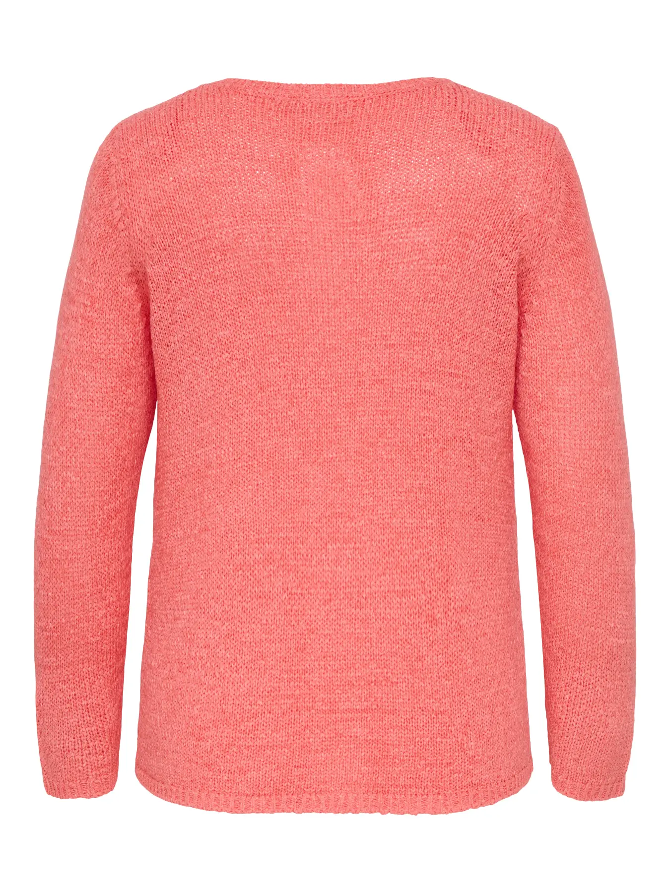 CARGEENA - Strik med V-hals - Coral & Navy - Image 9