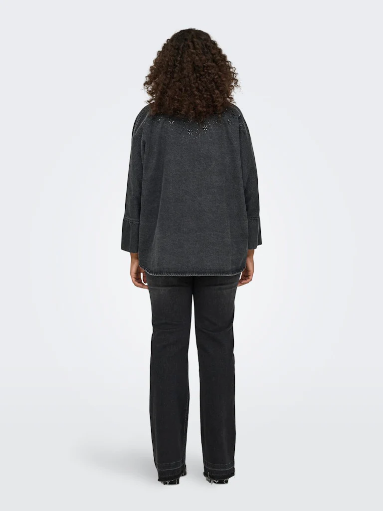 CARGRACE - Oversize Skjorte med Perler - Image 3