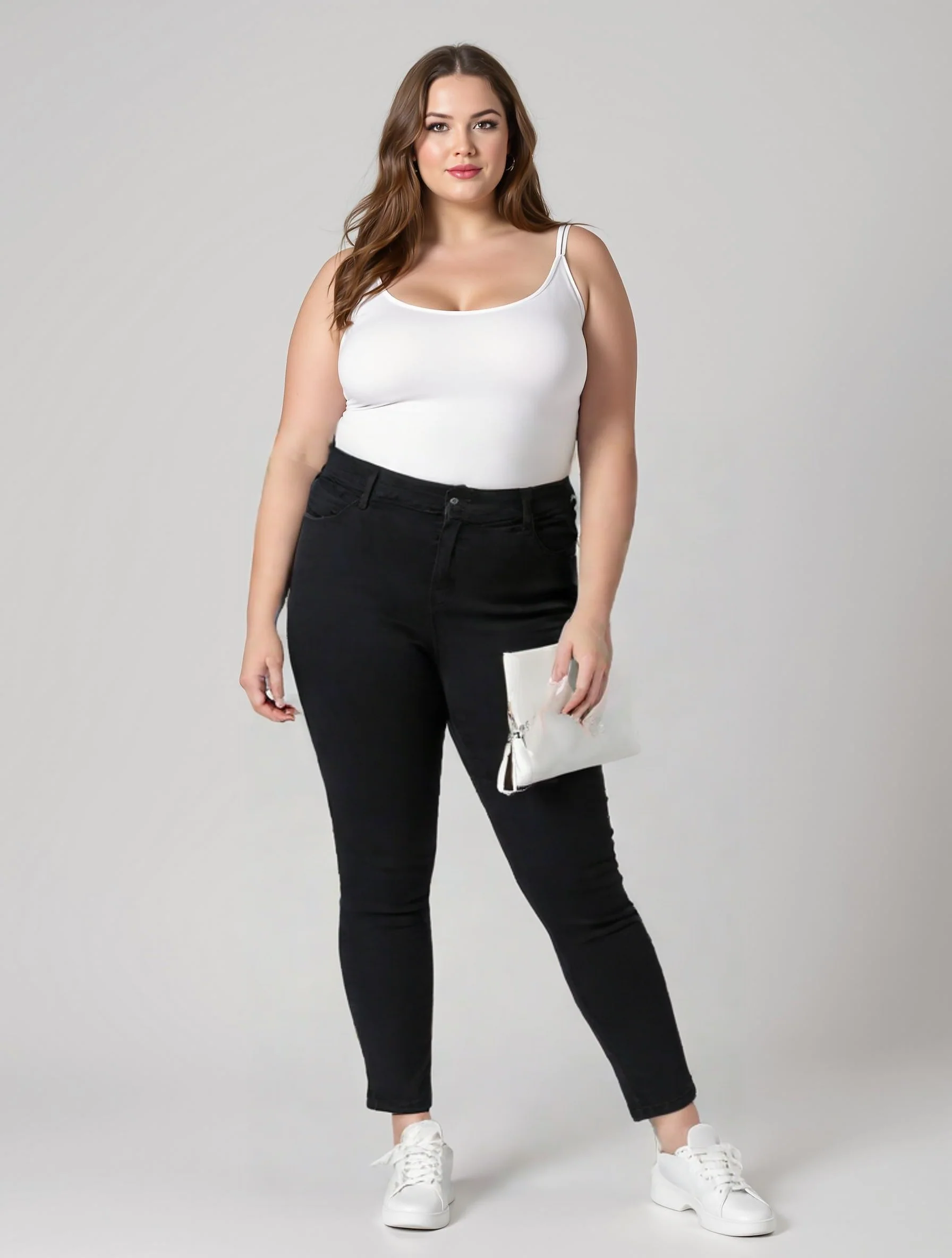CARHIRIS MAH023 - Ankel jeans med push-up
