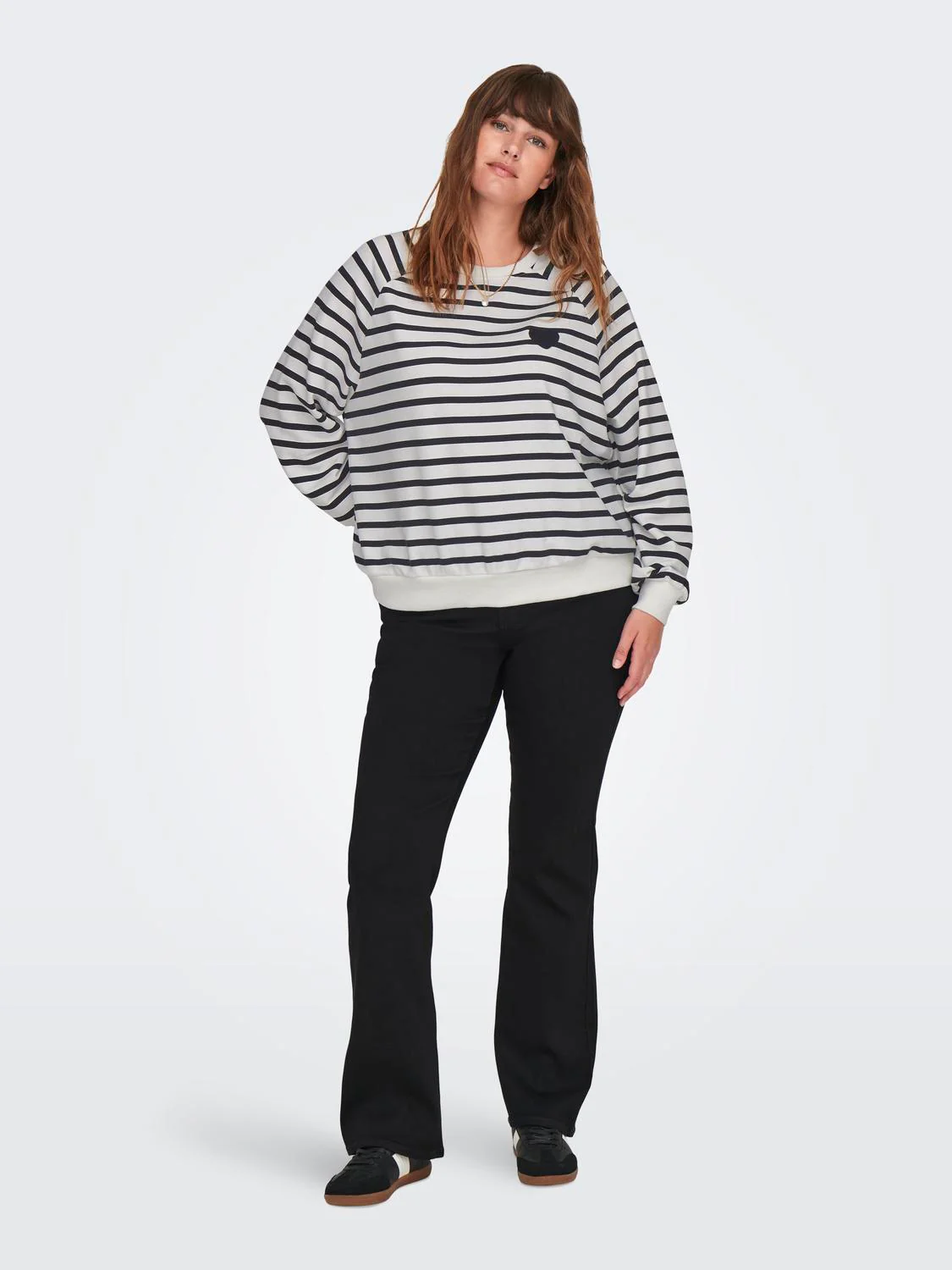 CARJUDY L/S STRIPE HEART SWEATSHIRT - Image 4