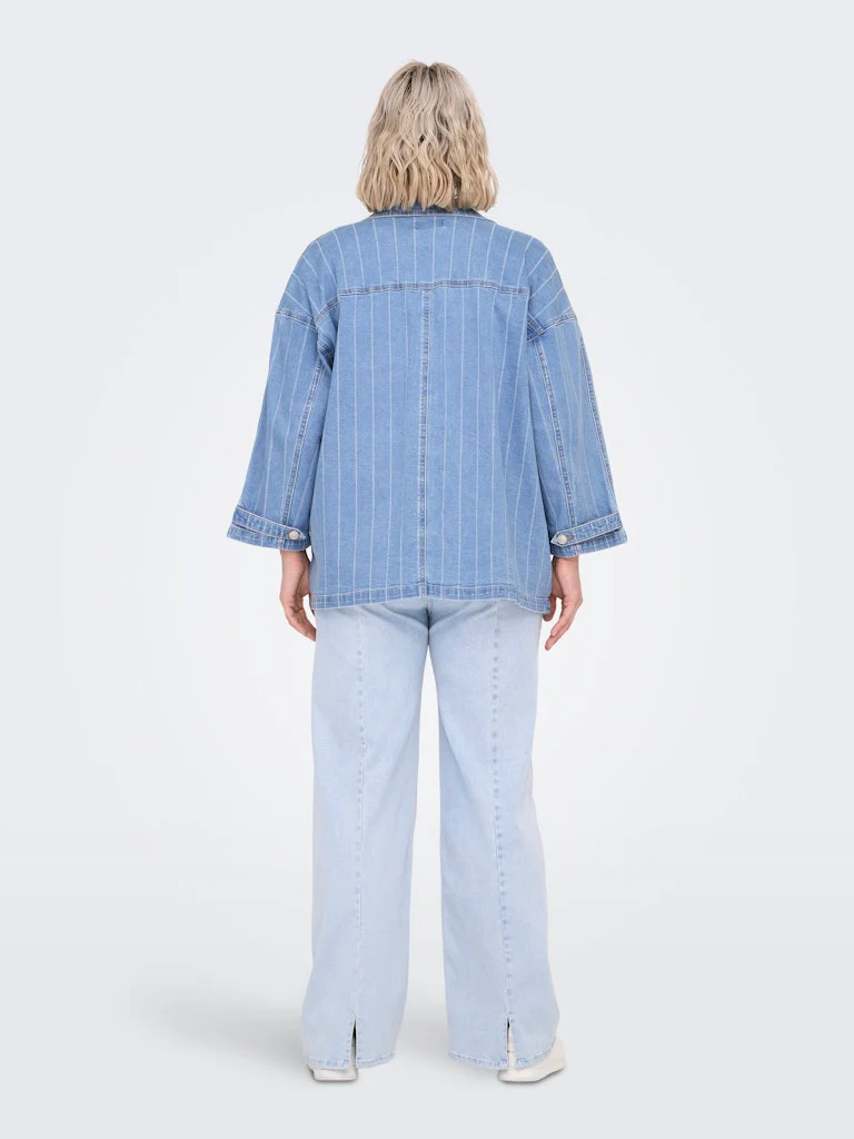 CARKIRSI - STRIBET DENIM JAKKE - Image 3