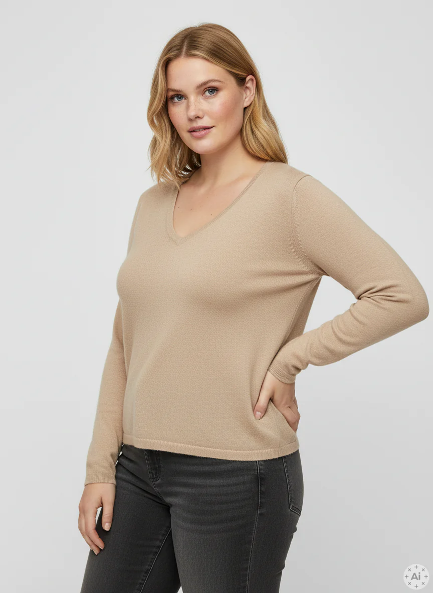 CARLOYAL - Langærmet Strikbluse - Image 9