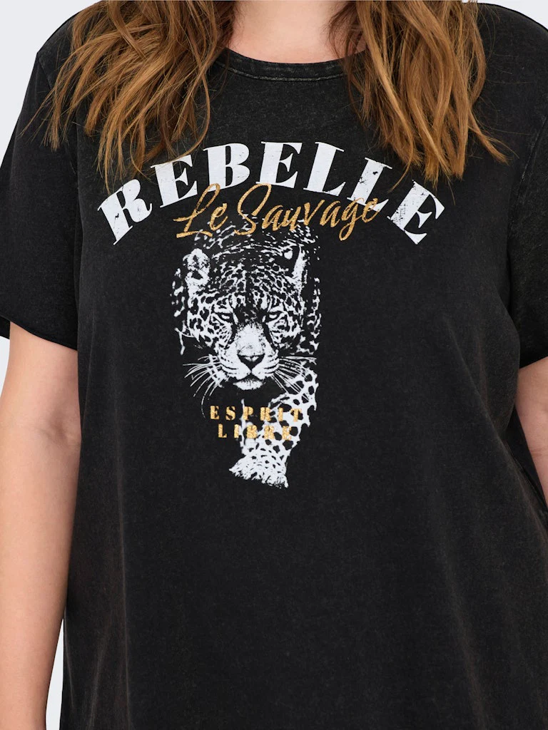 CARLUCY - T-Shirt Kjole med Print - Image 10