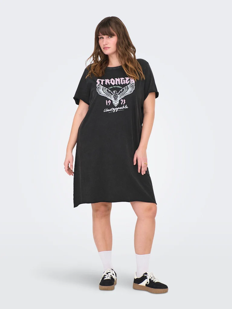 CARLUCY - T-Shirt Kjole med Print - Image 6