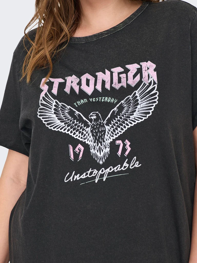 CARLUCY - T-Shirt Kjole med Print - Image 9