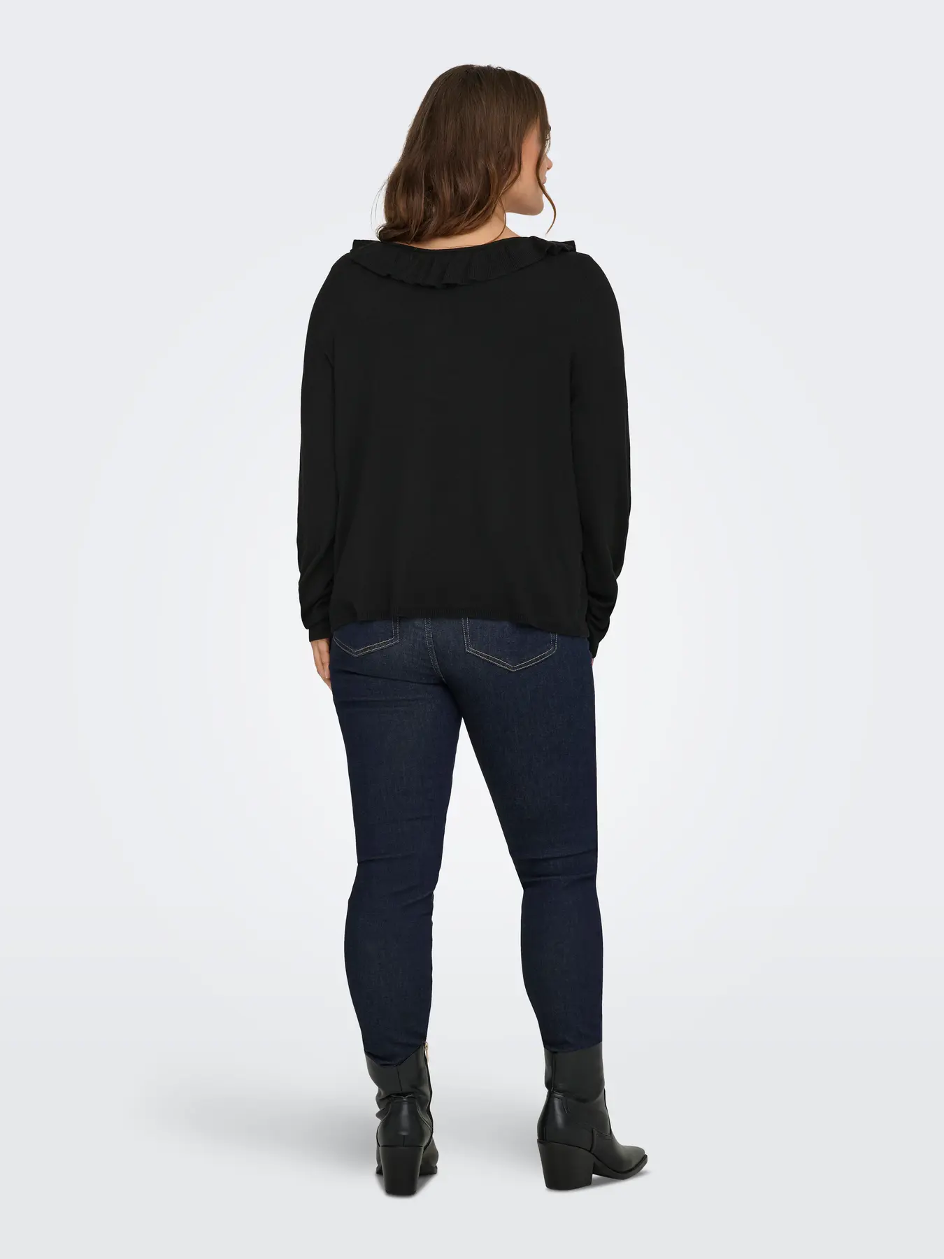 CarLuis - Strikbluse med Flæse - Image 4
