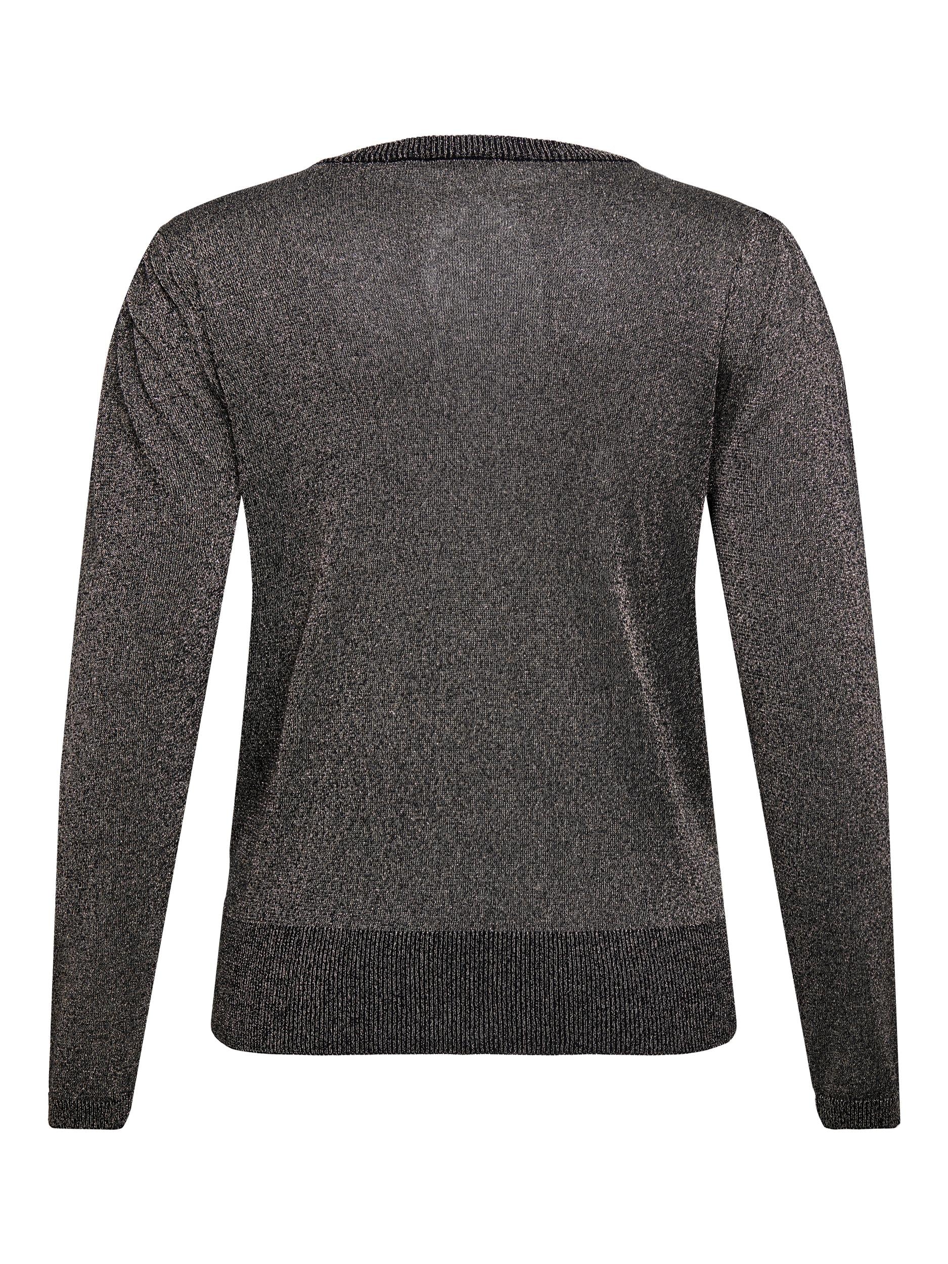 CARLUISA LS GLITTER O-NECK CC KNT - Image 3