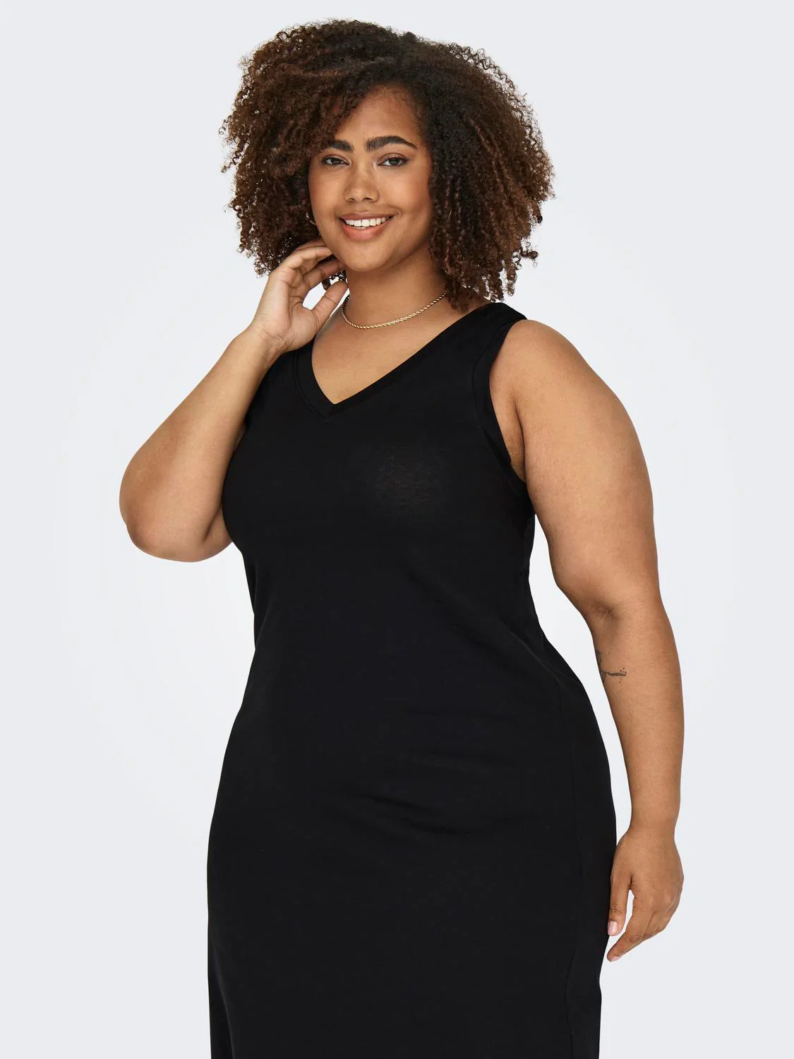 CARMAY CALF V-NECK DRESS - Image 14