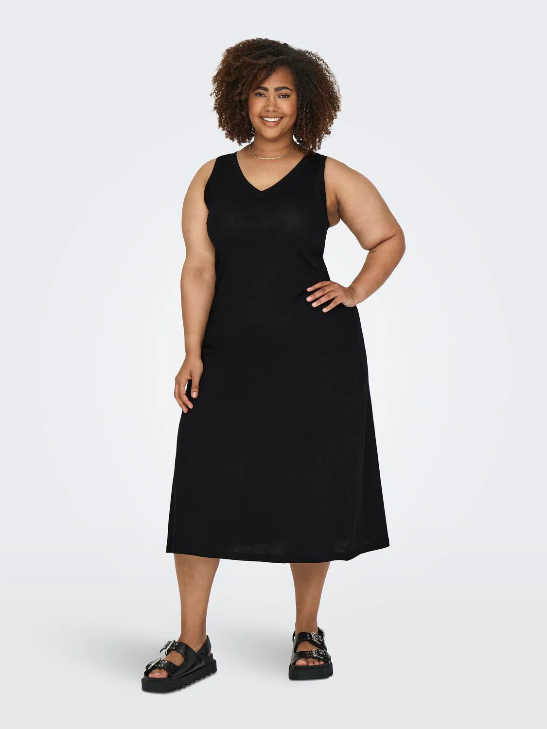 CARMAY CALF V-NECK DRESS - Image 2