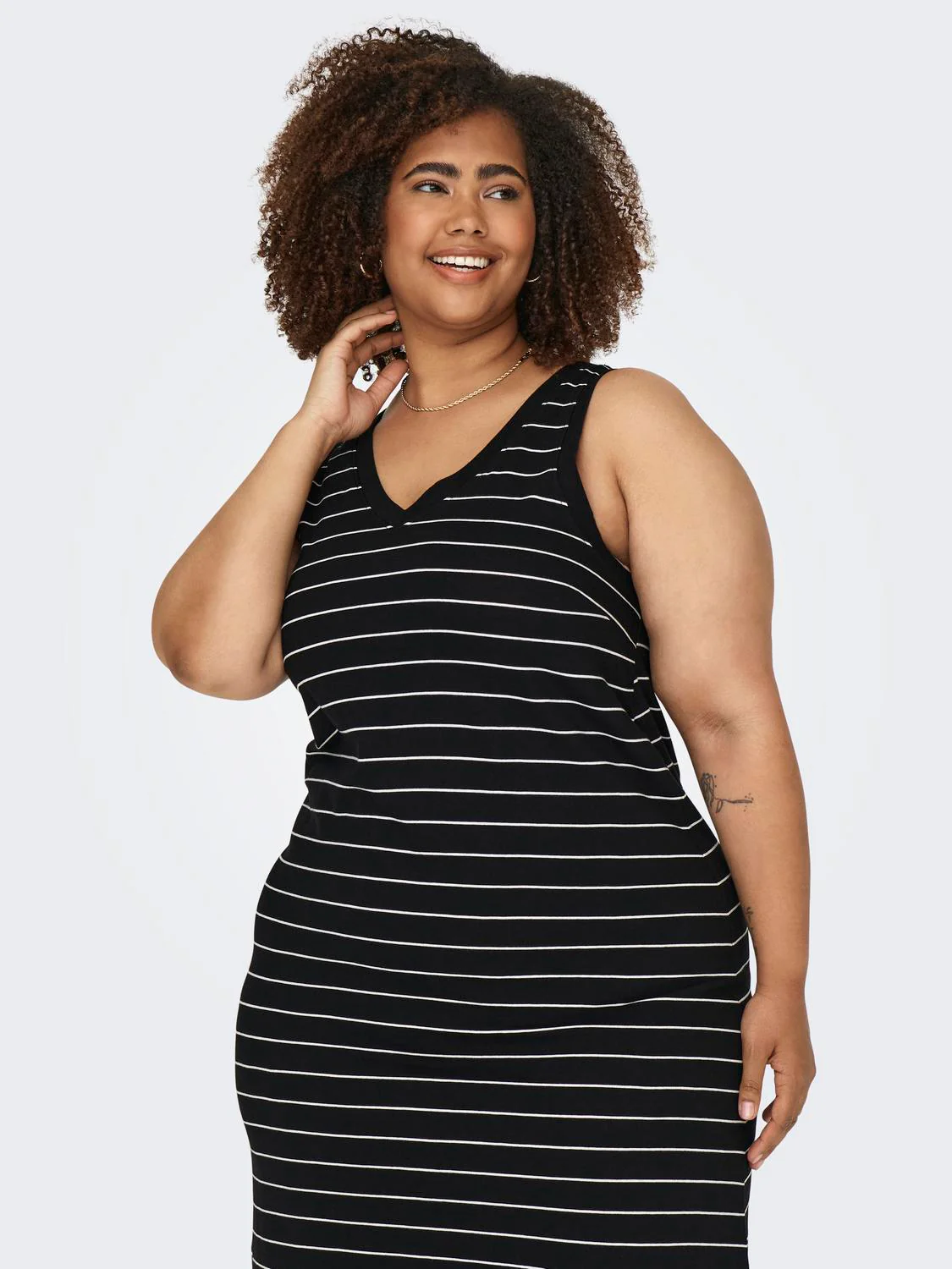 CARMAY CALF V-NECK DRESS - Image 5