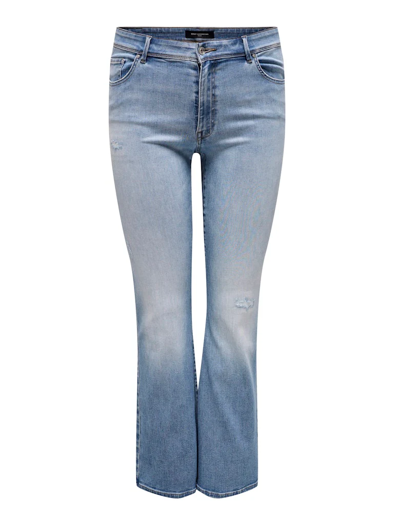 CARMAYA- Højtaljede flared jeans med push-up - Image 6