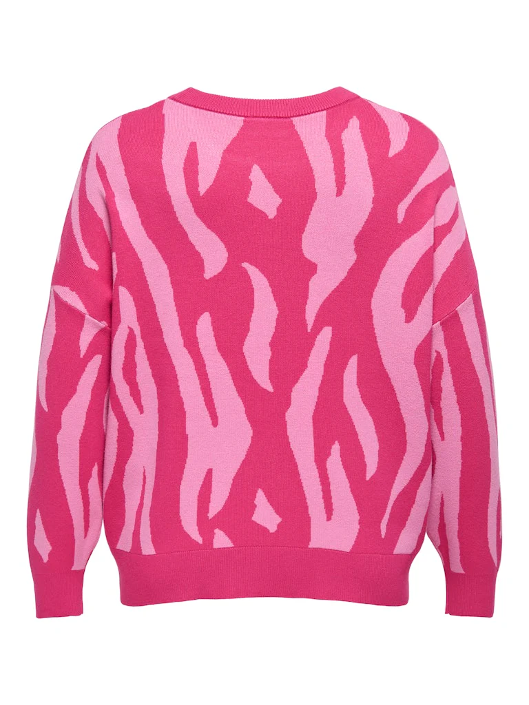 CARMONTANA ZEBRA LOOSE O-NECK KNIT - Image 14