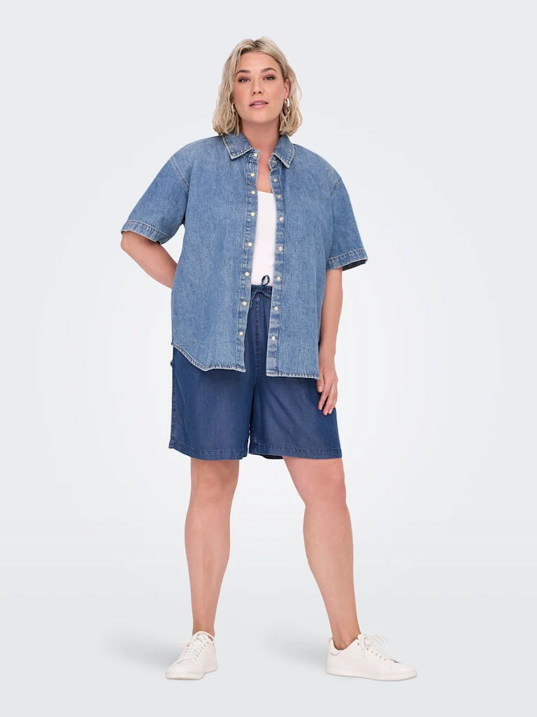 CARMONTREAL - Kortærmet Denimskjorte - Image 4