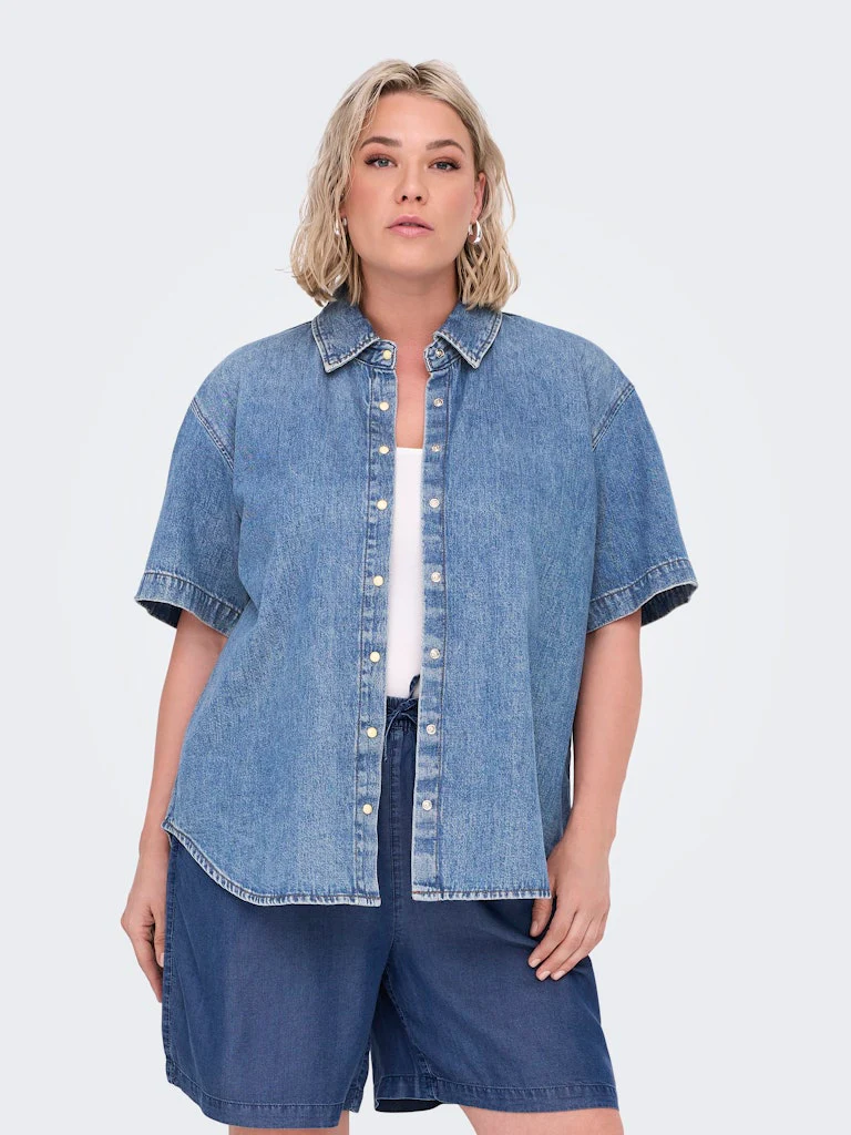 CARMONTREAL - Kortærmet Denimskjorte - Image 5