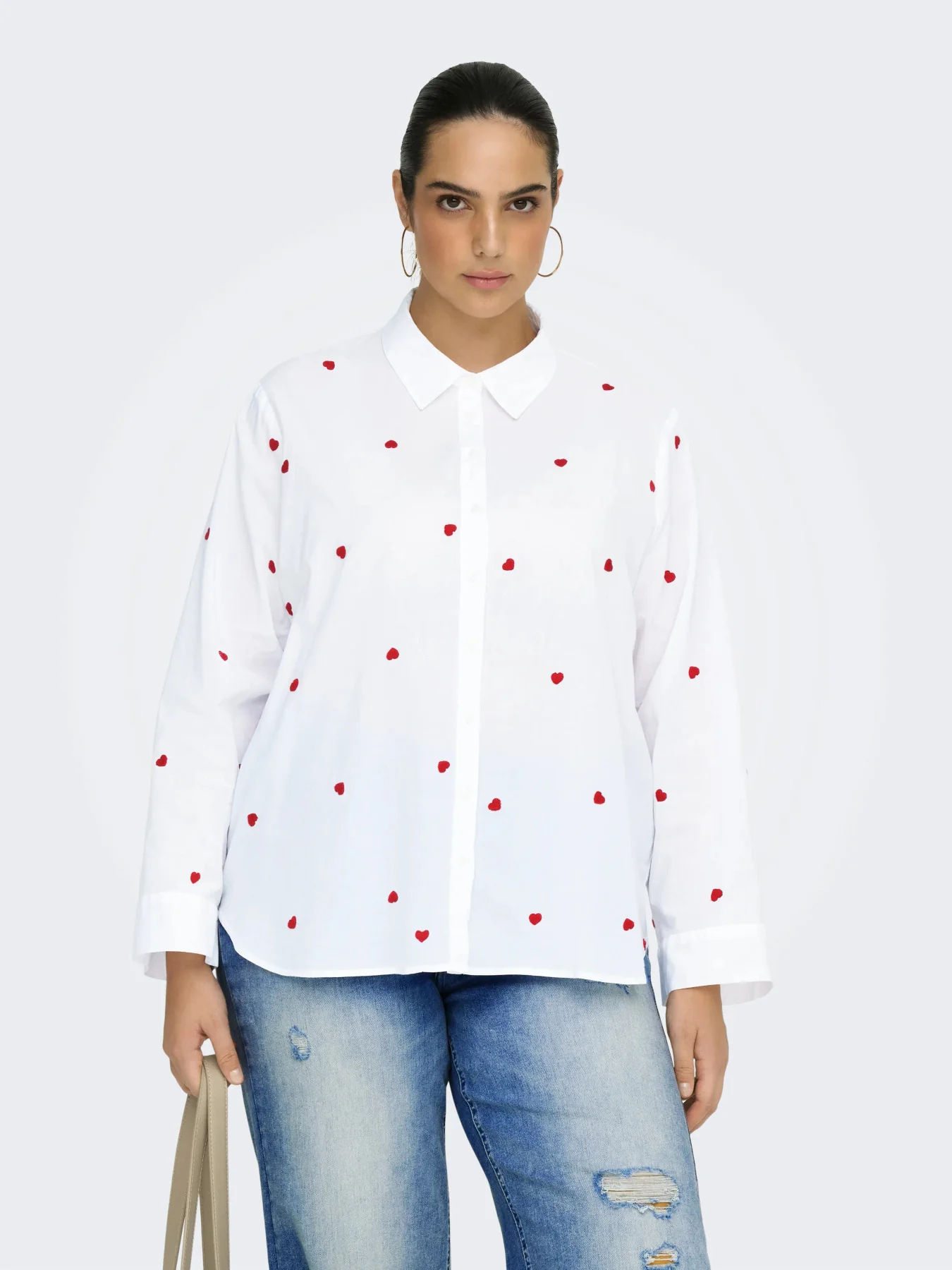 CarNew Lina Grace - Broderet Skjorte - NOOS
