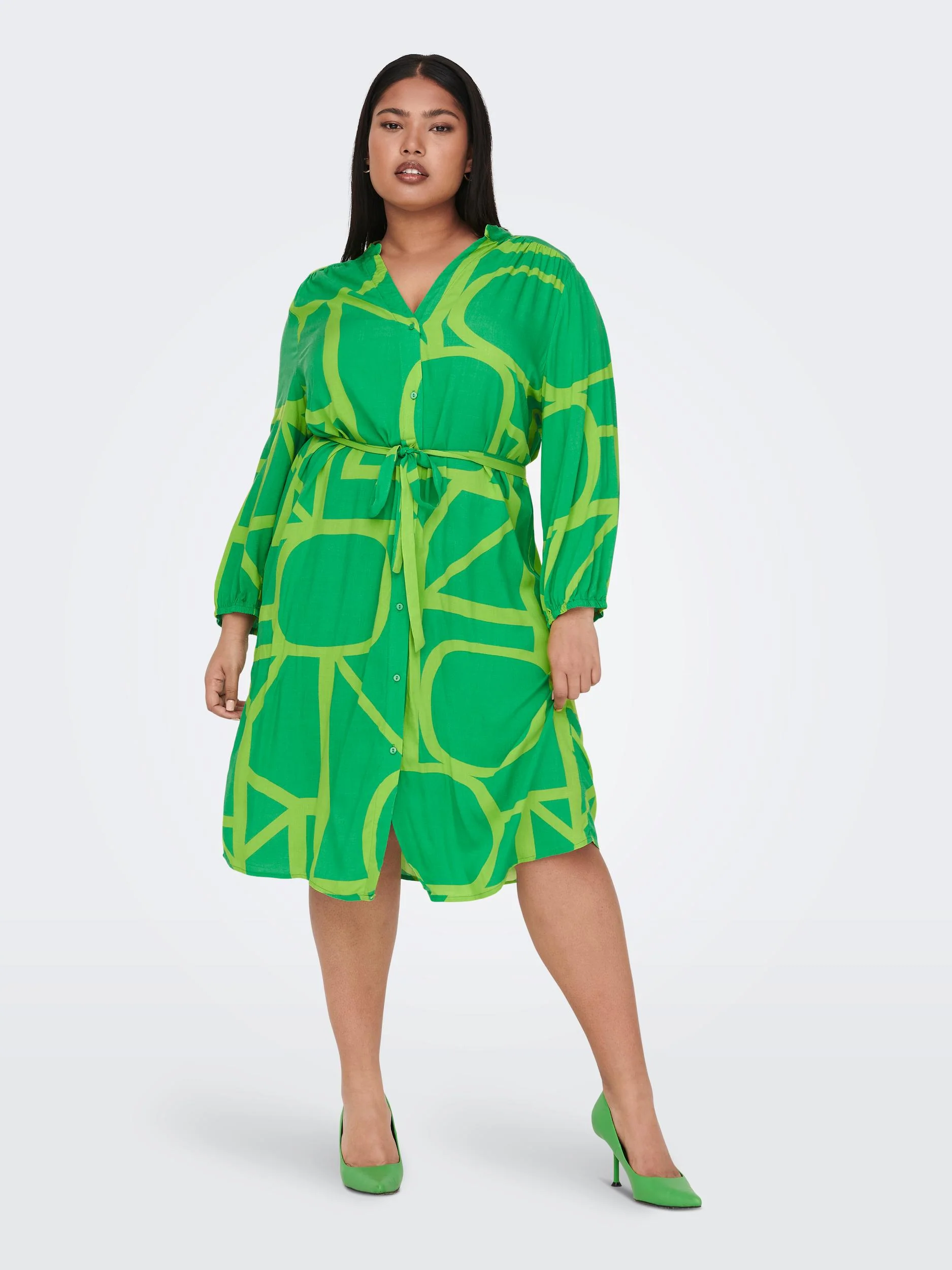 CARNEWDENIZIA 3/4 BLK SHIRTDRESS WVN - Image 6