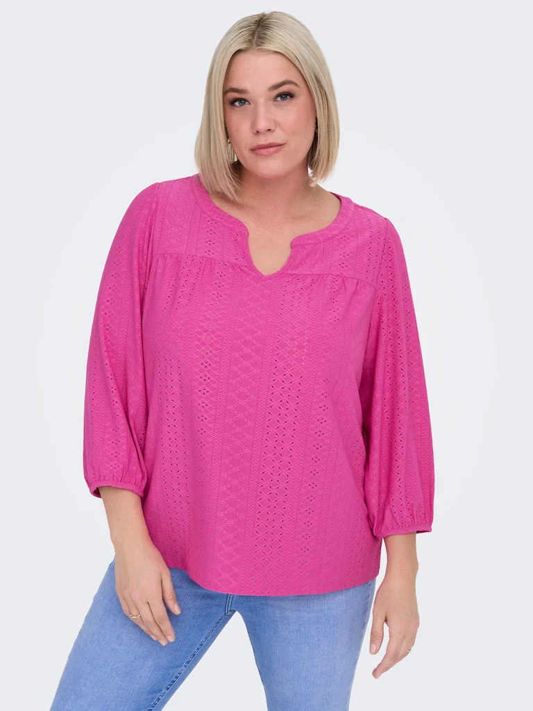CARSANDRA - Bluse med hulmønster - Image 10