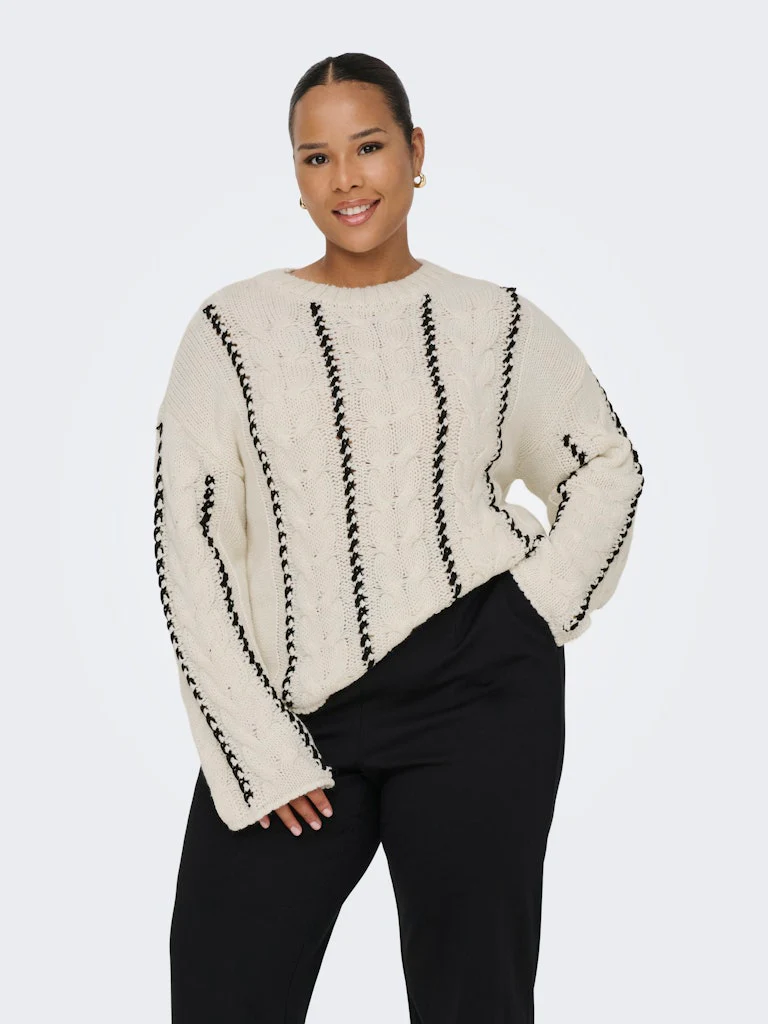 Cartessa - Kabel Strik Bluse