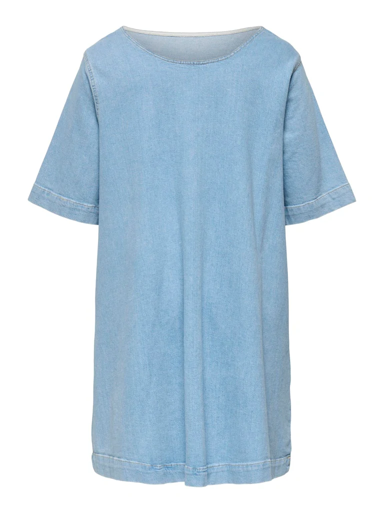 CARTINE MIDI SS A-SHAPE DENIM DRESS - Image 3
