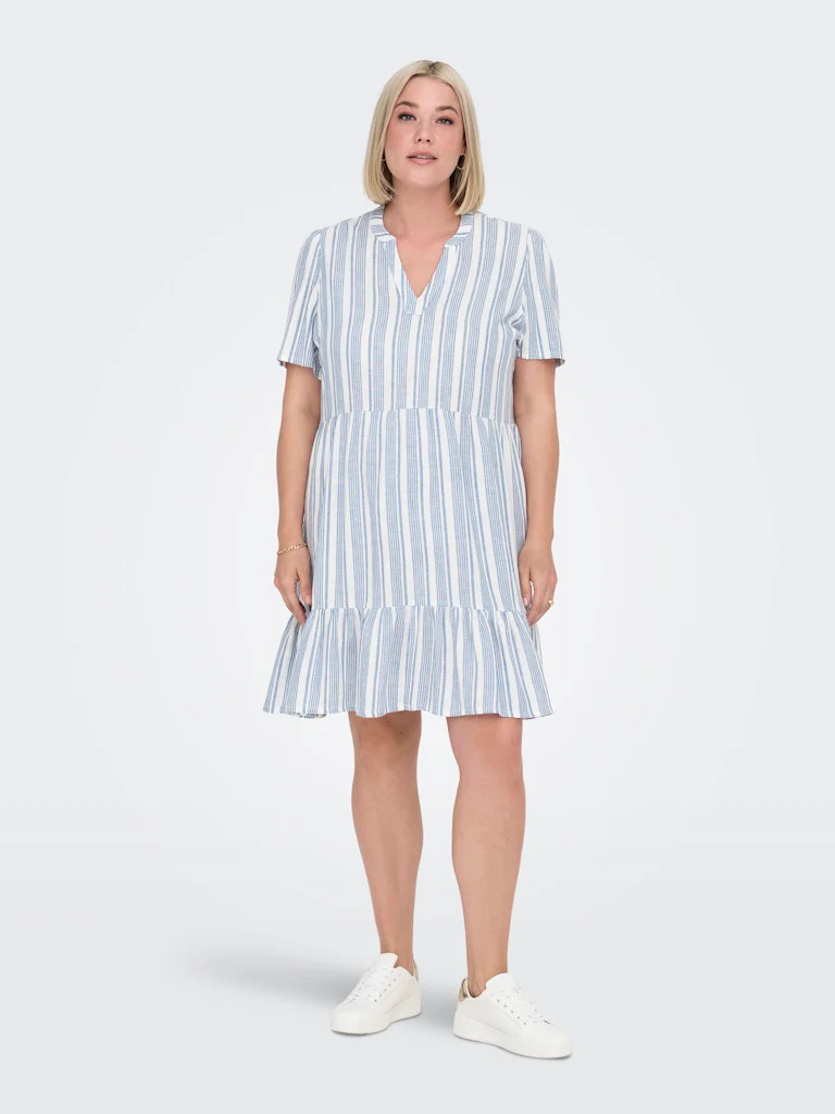 CARTIRI-CARO - Hør kjole med V-hals - Image 5