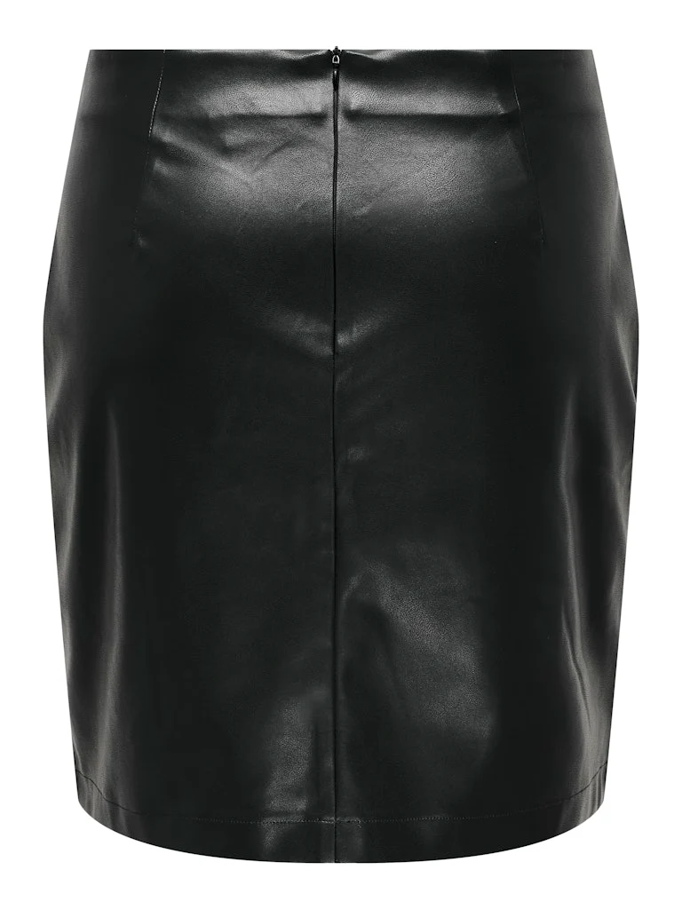 CARZETA HW FAUX LEA SKIRT - Image 6