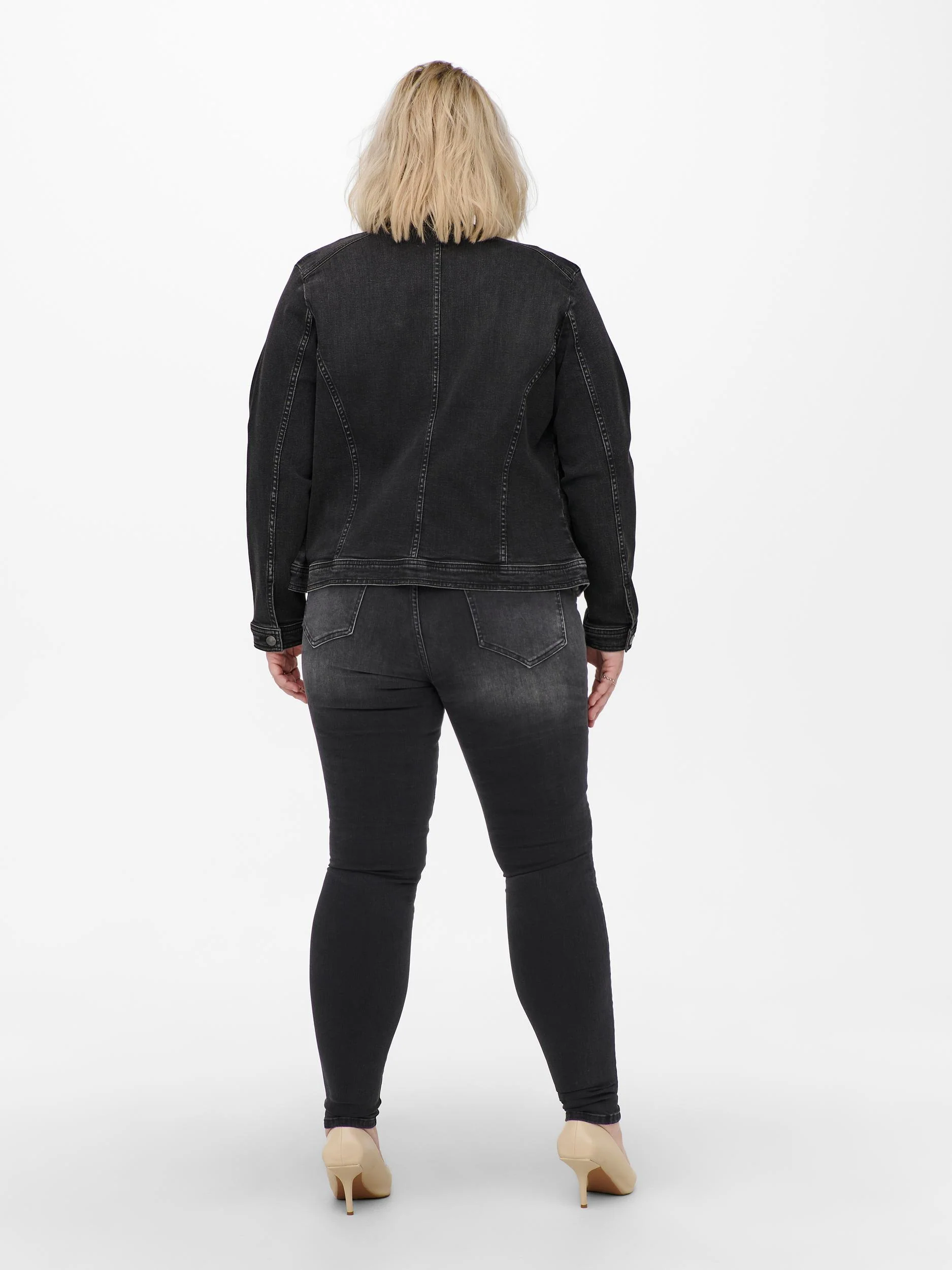 Forvaskede jeans med høj talje fra Carmakoma - Image 3