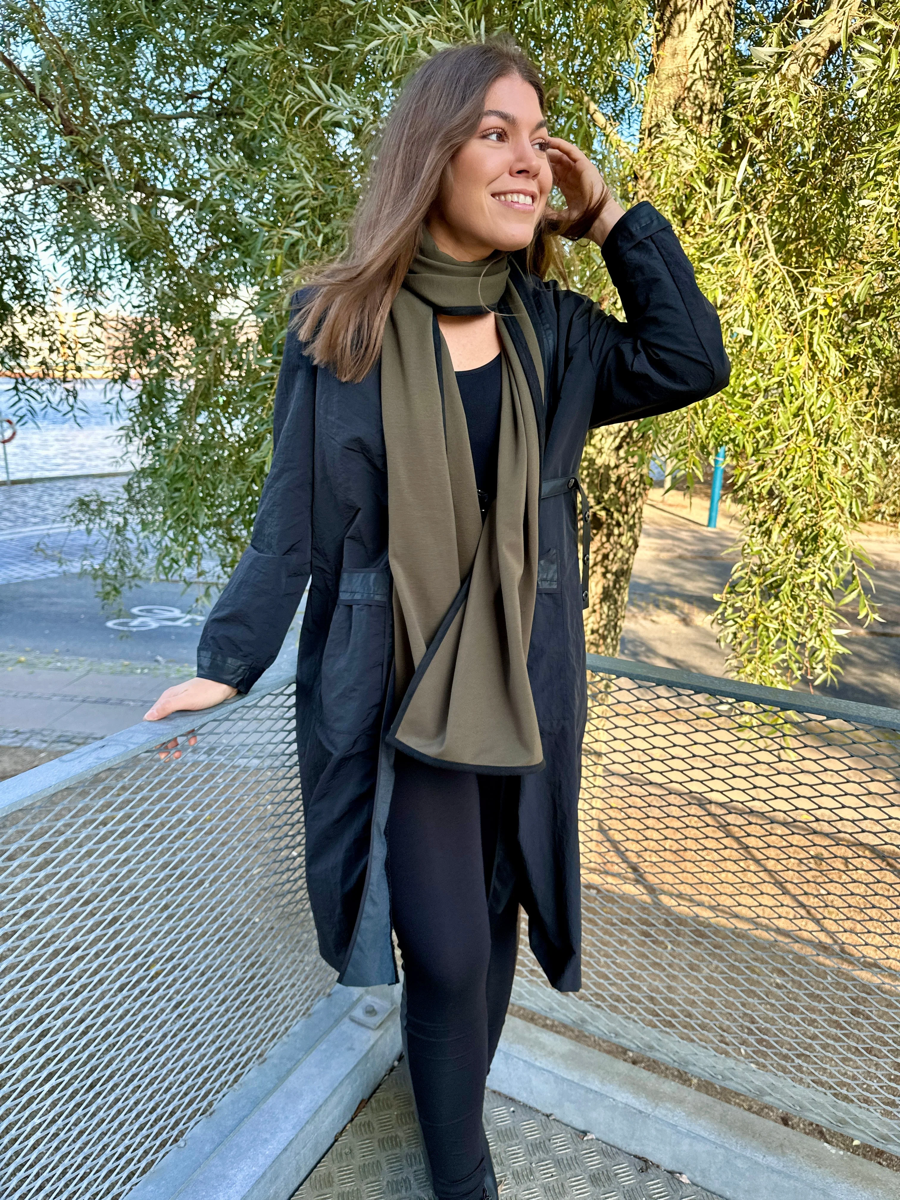 Frakke/cardigan med "læder" N+ by Nör