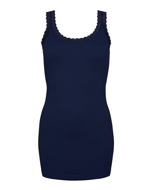 TsFrida - Rib Top med Blondekant - Image 20