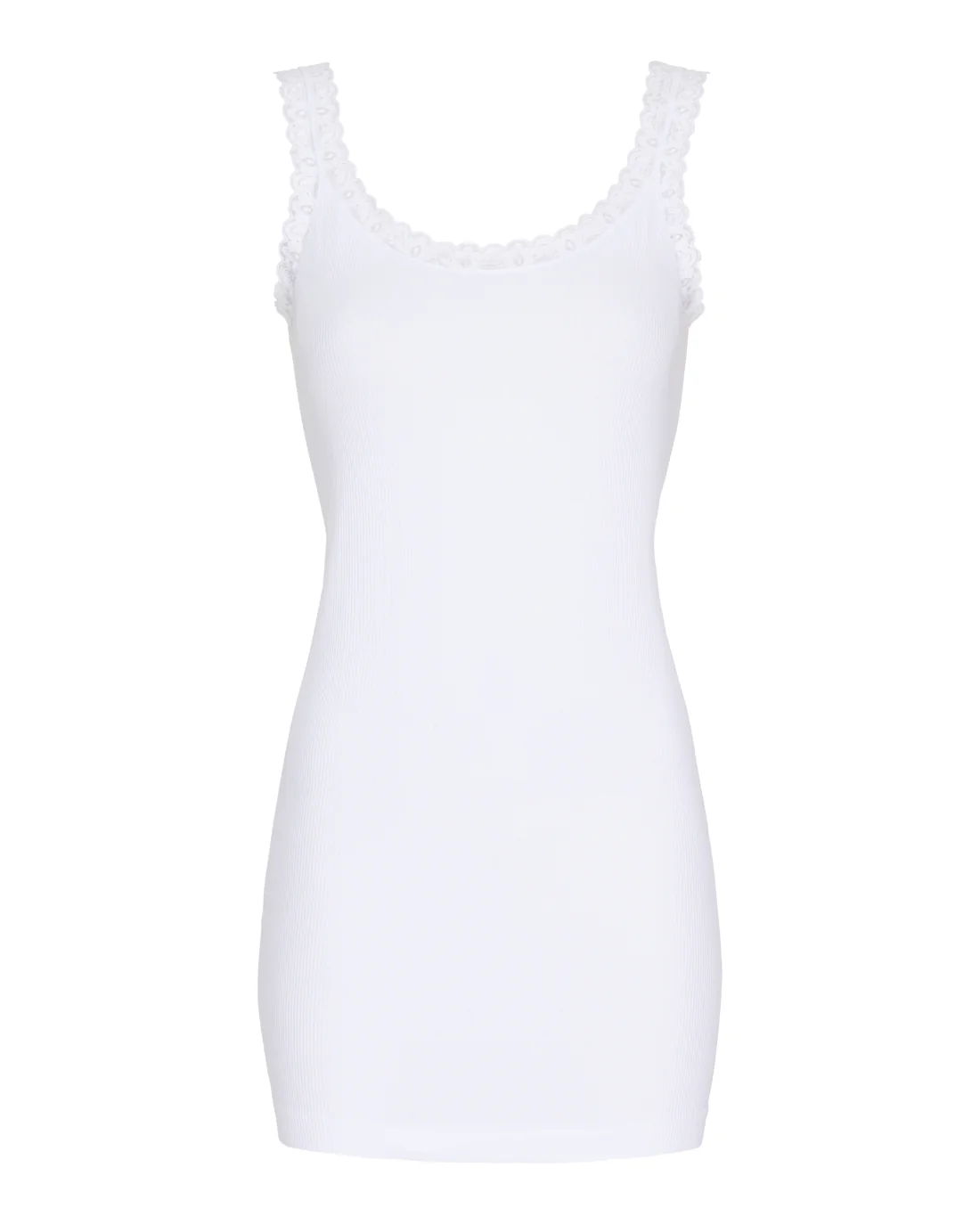 TsFrida - Rib Top med Blondekant - Image 4