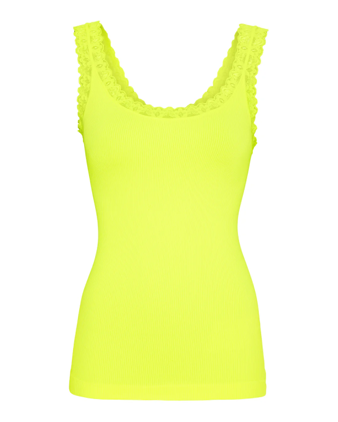 TsFrida - Rib Top med Blondekant - Image 44
