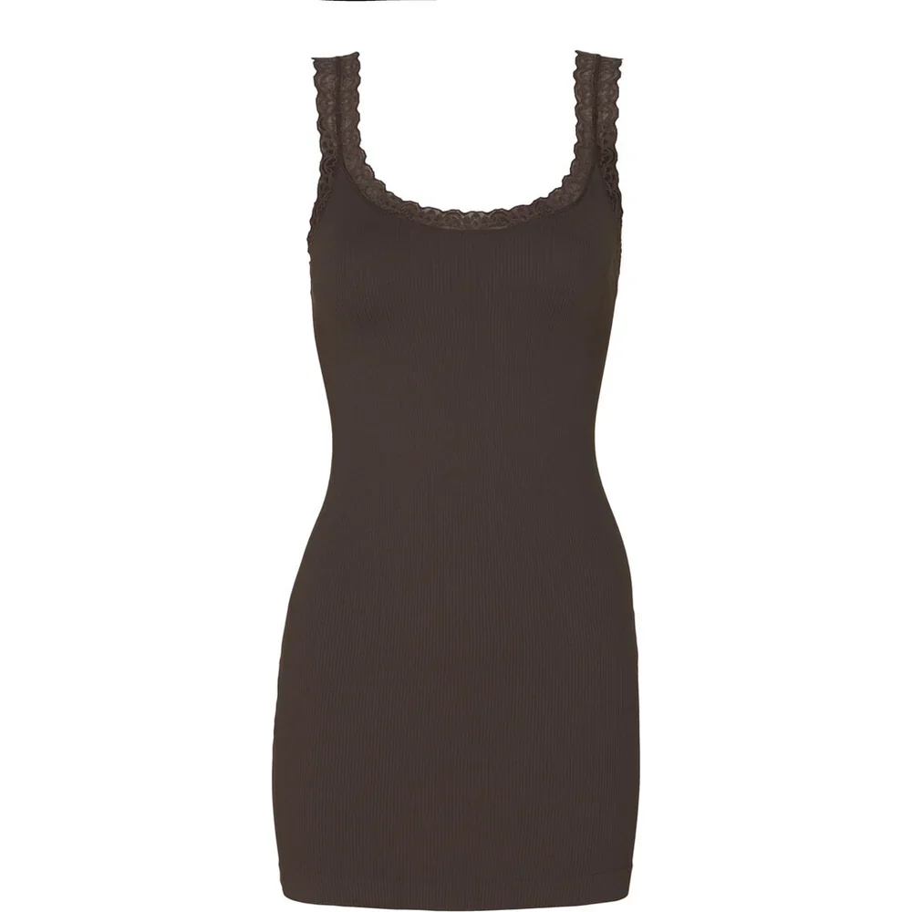 TsFrida - Rib Top med Blondekant - Image 47