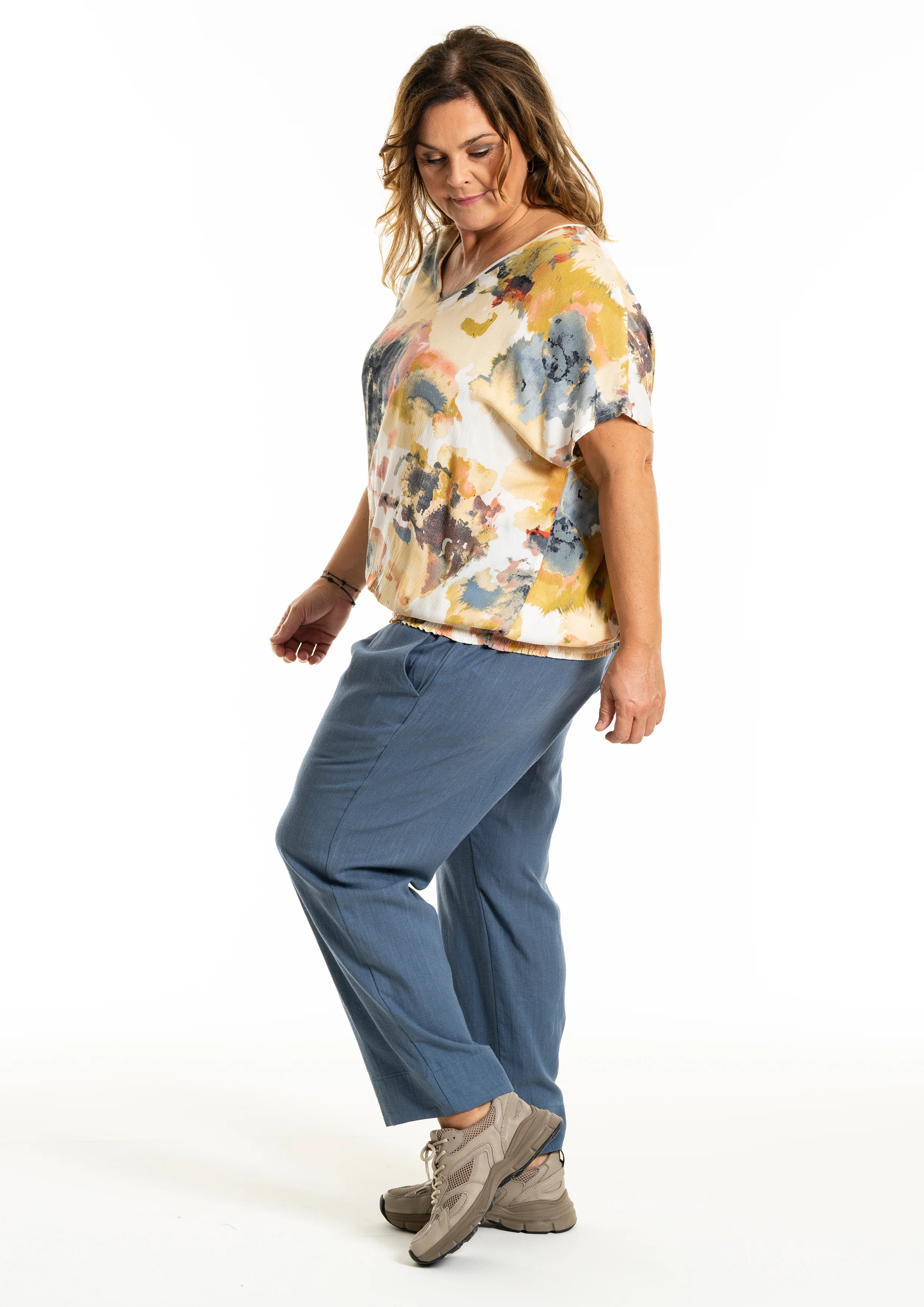 GoJanni G254056 - Bukser i Hørmix - Image 3